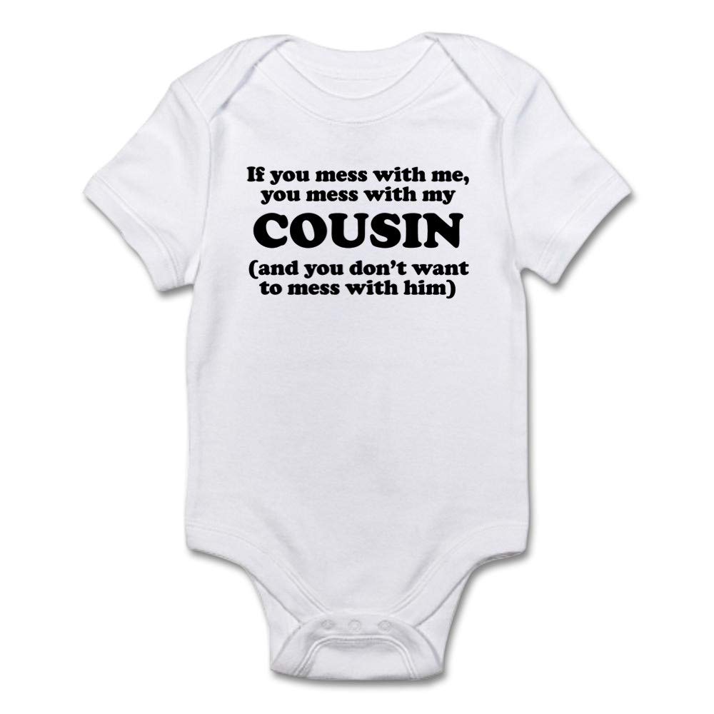 CafePress Funny Cousin Baby Bodysuit - Cute Infant Onesie for Family Gatherings & Photo Shoots