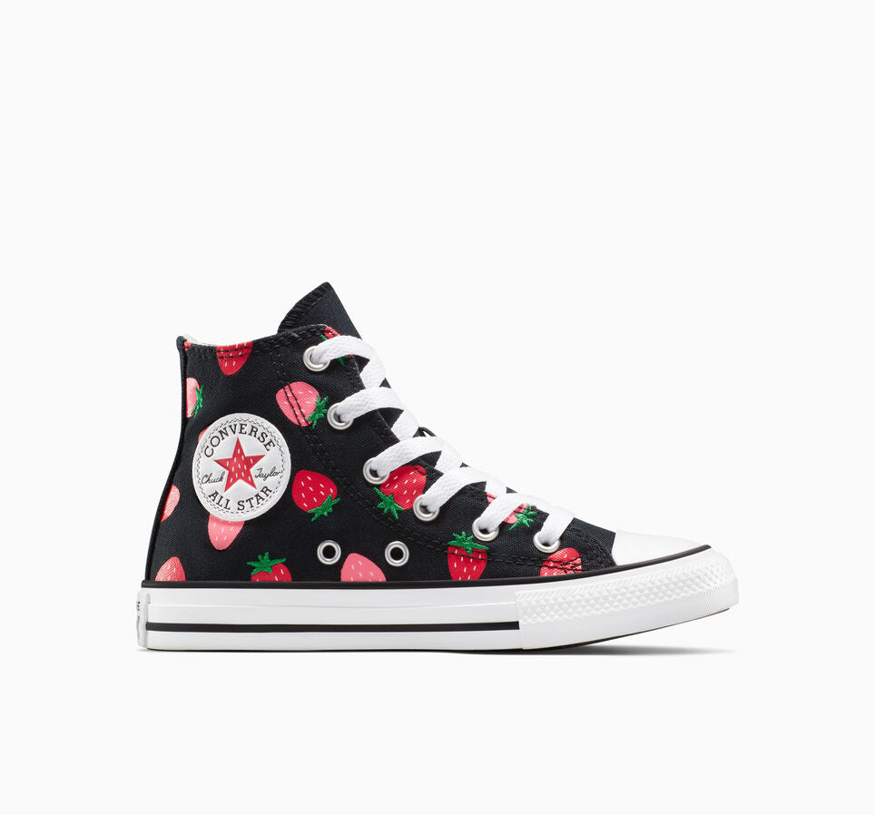 Converse Kids CT Strawberry High Top Sneakers - Stylish & Comfortable Shoes for Boys & Girls - Perfect for School, Play & Everyday Wear