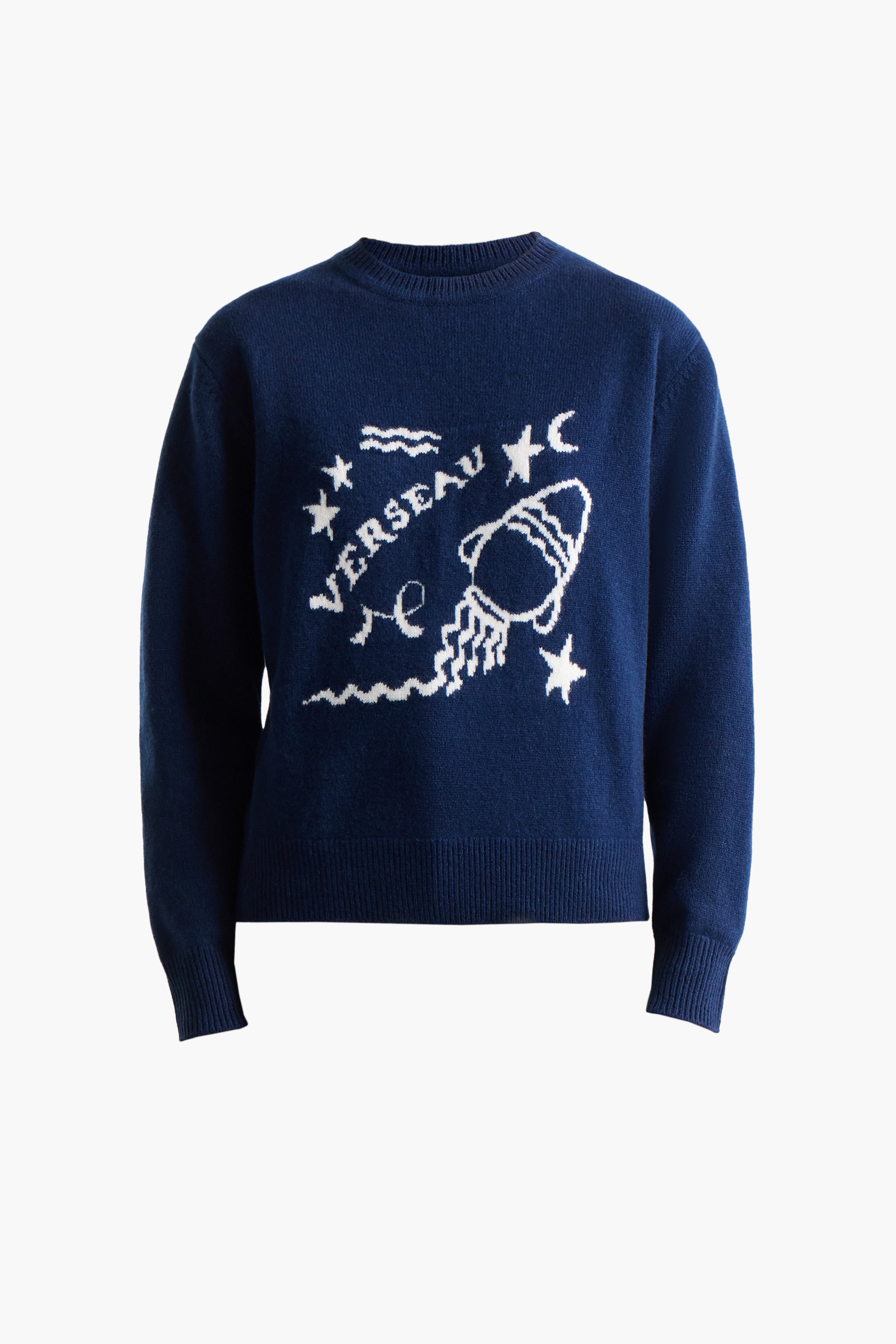 Zodiac Sign Sweater - Navy Blue Aquarius Horoscope Pullover for Women & Men | Perfect for Casual Wear, Gifts & Astrology Enthusiasts