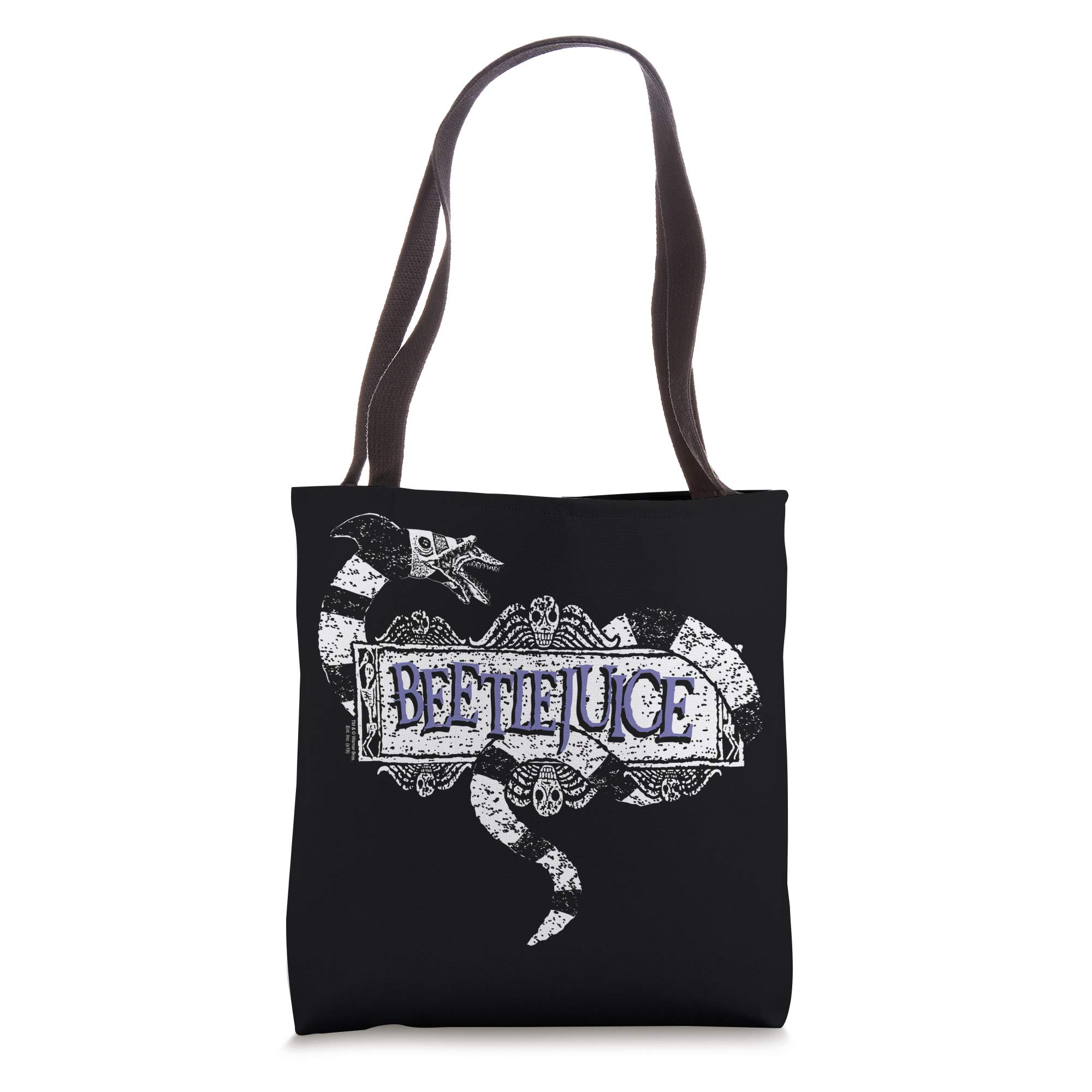 Beetlejuice Logo Tote Bag - Durable & Stylish Reusable Shopping Bag for Fans, Groceries, Beach & Work - Official Movie Merchandise Gift