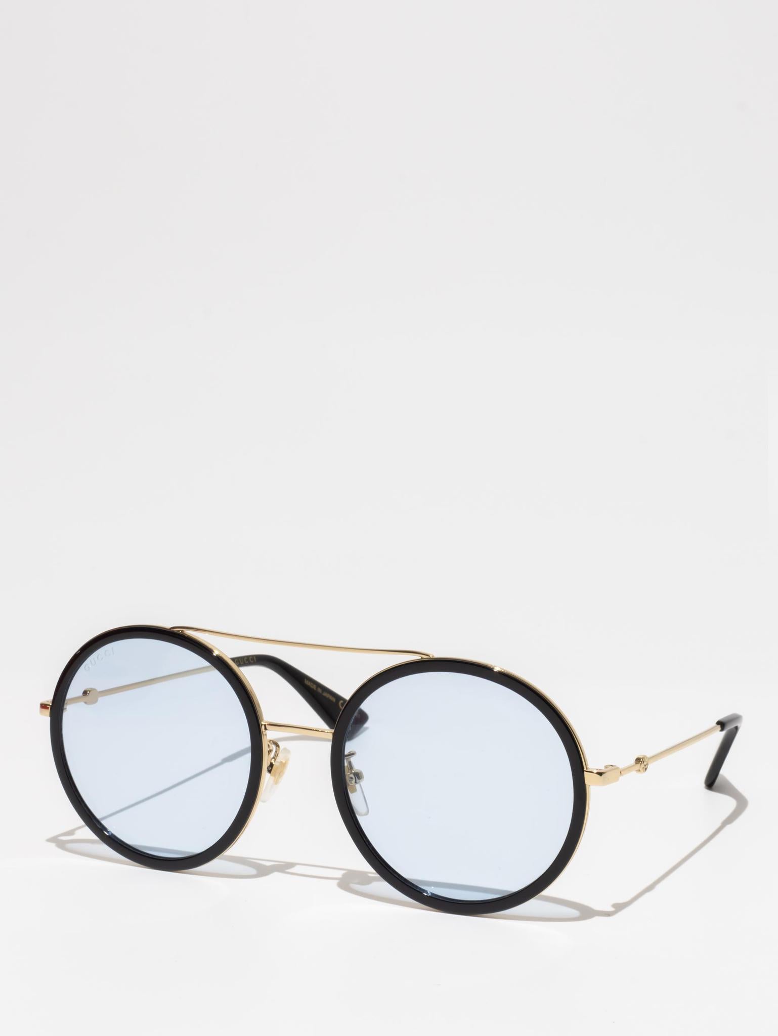 Gucci GG0061S 009 Gold & Black Sunglasses for Women - Luxury Designer Shades for Beach, Driving & Outdoor Fashion