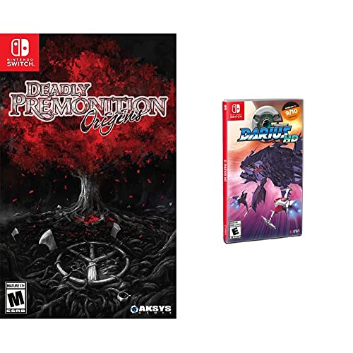 Deadly Premonition Origins & G-Darius HD - Nintendo Switch Games Bundle - Action Adventure & Arcade Shooters for Home and Travel Gaming