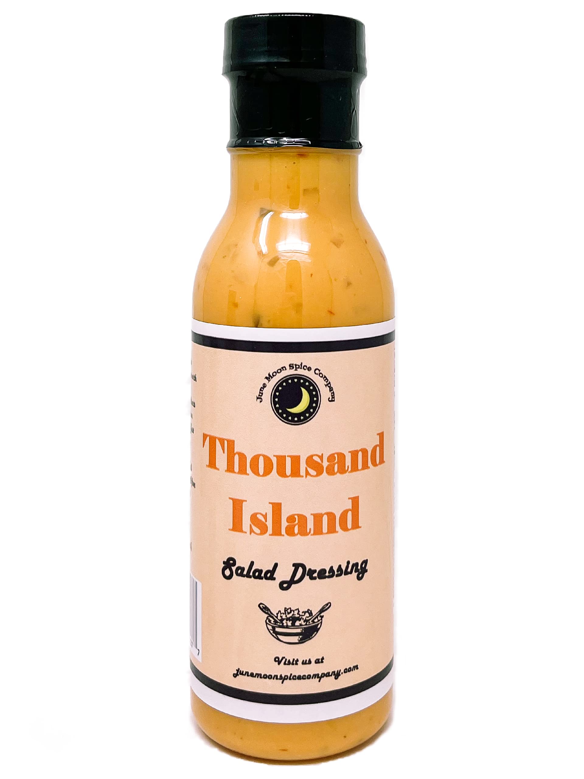 Premium Thousand Island Salad Dressing - 12 Fl Oz Bottle with Flavor Lock Cap | Low Cholesterol & Small Batch Crafted | Perfect for Salads, Burgers, Sandwiches, Wraps & Dips | Gourmet Condiment for Family BBQs, Picnics & Restaurant-Style Meals