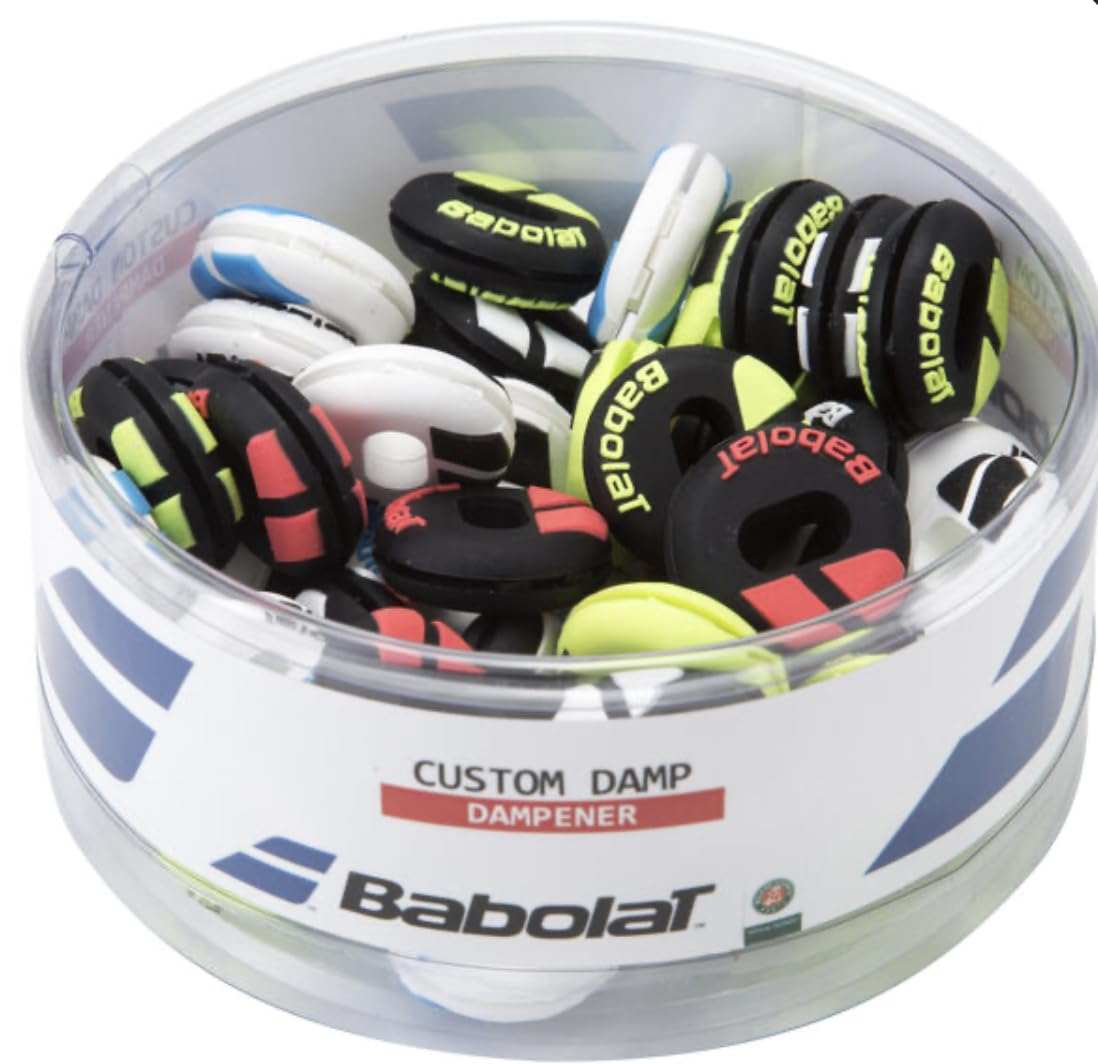 Babolat Tennis Racket Vibration Dampener - Custom Shock Absorber for Tennis Rackets (Pack of 3) | Perfect for Reducing Vibration & Improving Comfort During Matches & Practice Sessions