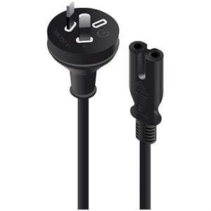 Alogic Standard 230V AC Power Cord - 2m Black Power Supply Cable for Australia | Perfect for Home, Office & Electronics