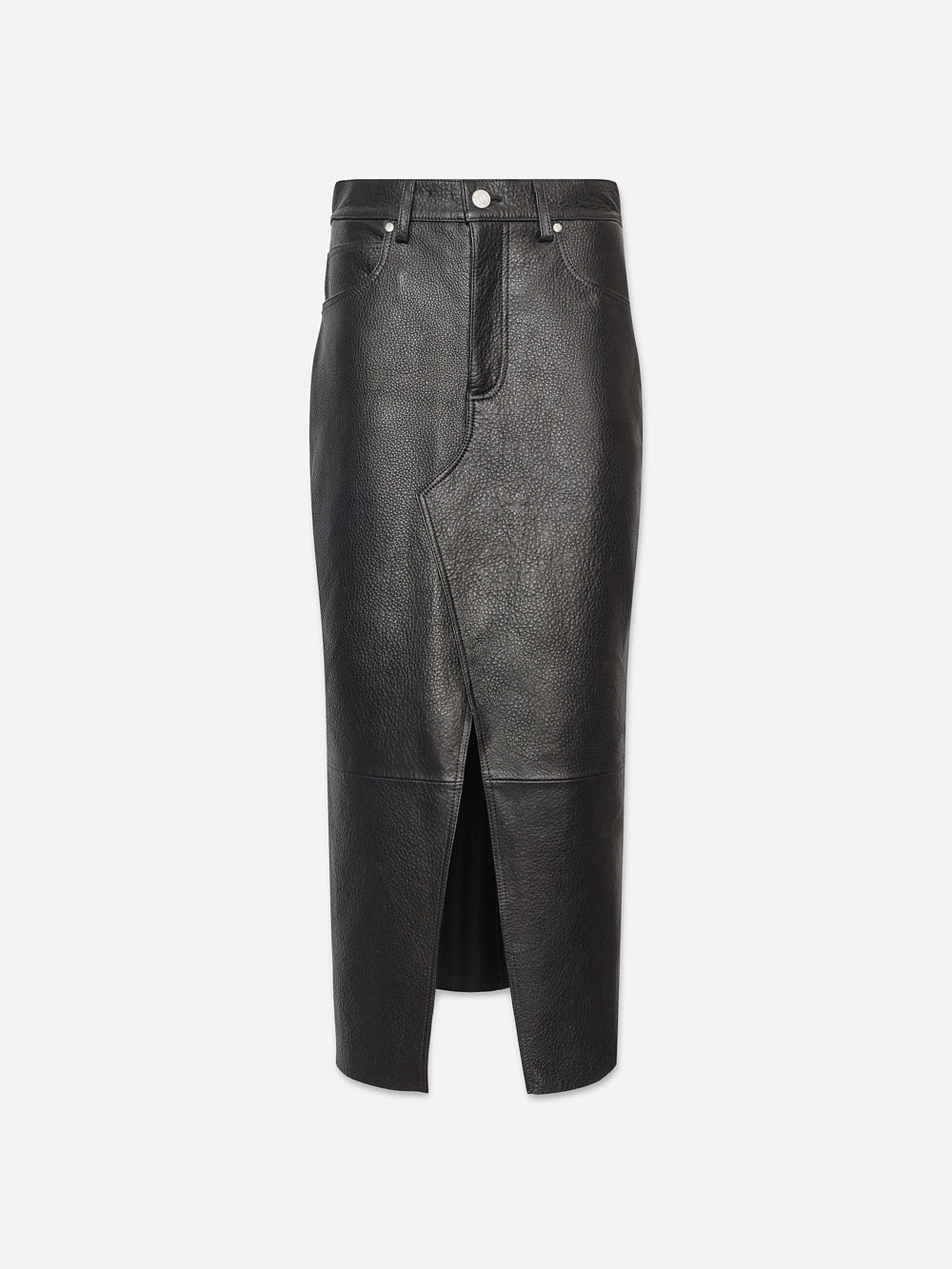 Premium Black Leather Midaxi Skirt for Women | High Waist A-Line Pencil Skirt | Office Wear, Date Night & Fall Fashion Outfits