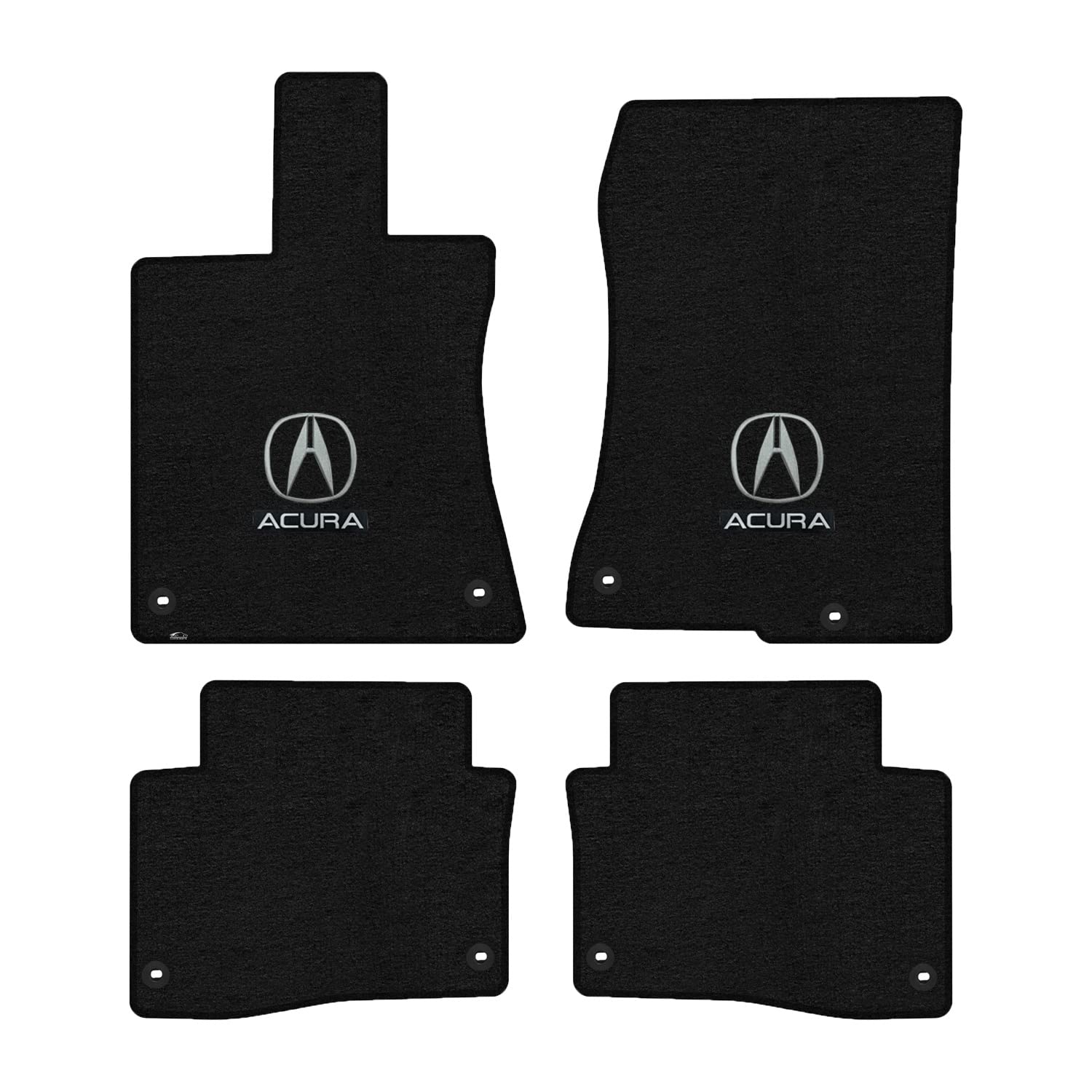 Premium Custom-Fit Carpeted Floor Mats for Acura RLX 2014-2020 - 4-Piece Luxury Car Floor Liners Set in Charcoal (Hybrid) | All-Weather Protection & Enhanced Interior Style