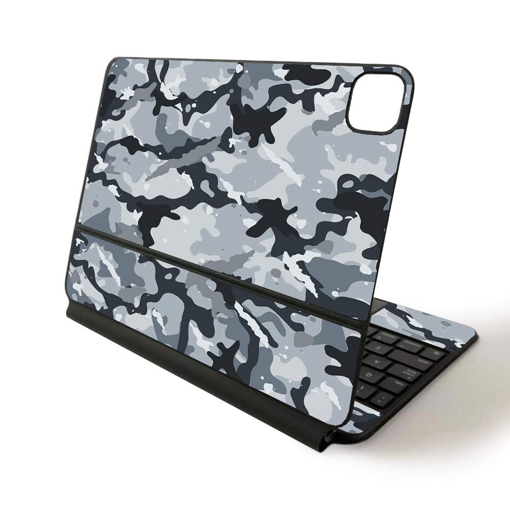 MightySkins Vinyl Decal Wrap Cover for Apple Magic Keyboard iPad Pro 11-inch (2020) - Sushi Gray Camouflage | Protective & Durable Skin | Perfect for Work, Travel & Personalization
