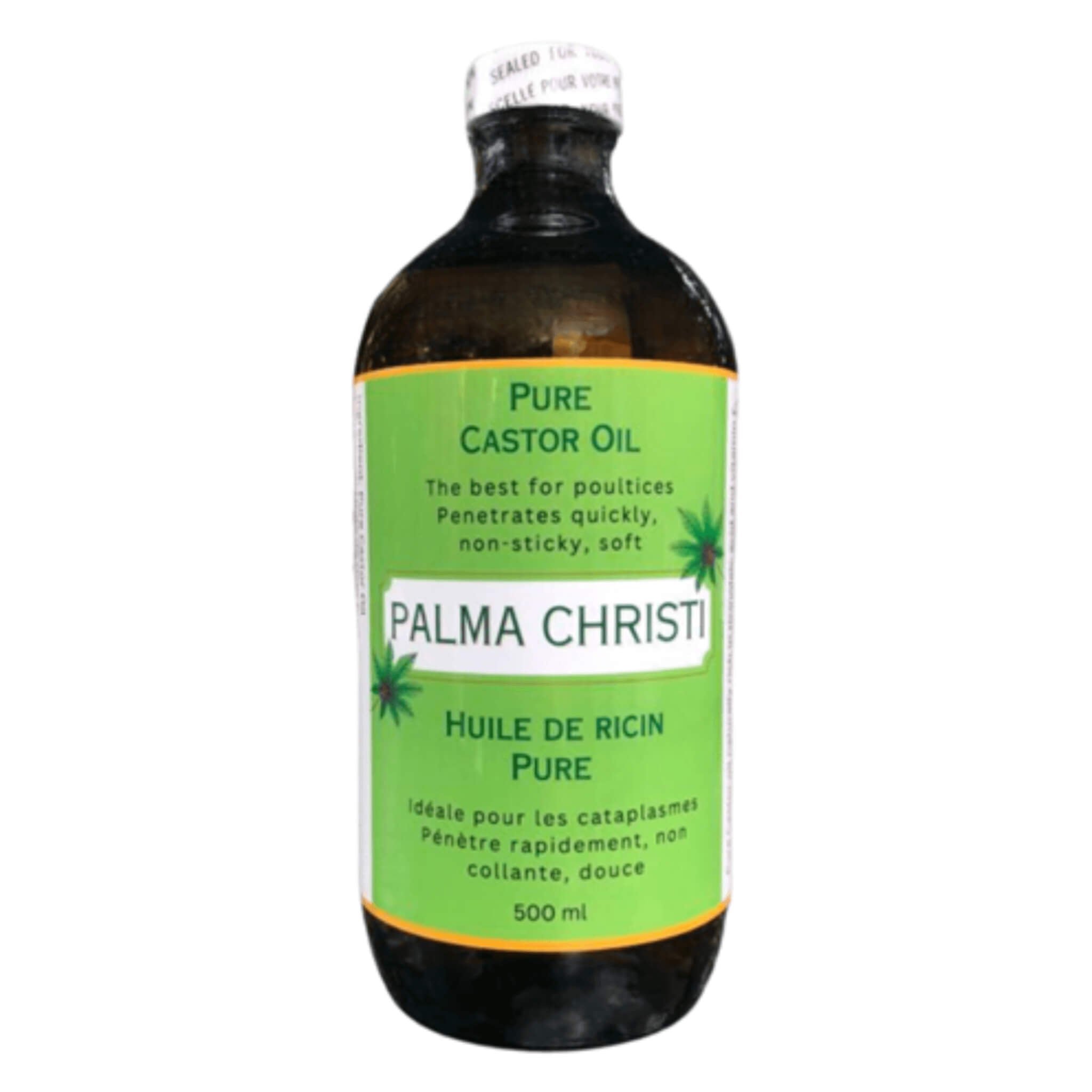 Organic Palma Christi Castor Oil 500ml - Pure Cold Pressed Hexane-Free Hair Growth & Skin Care - Perfect for Eyelash Growth, Beard Care & Moisturizing - Made in USA