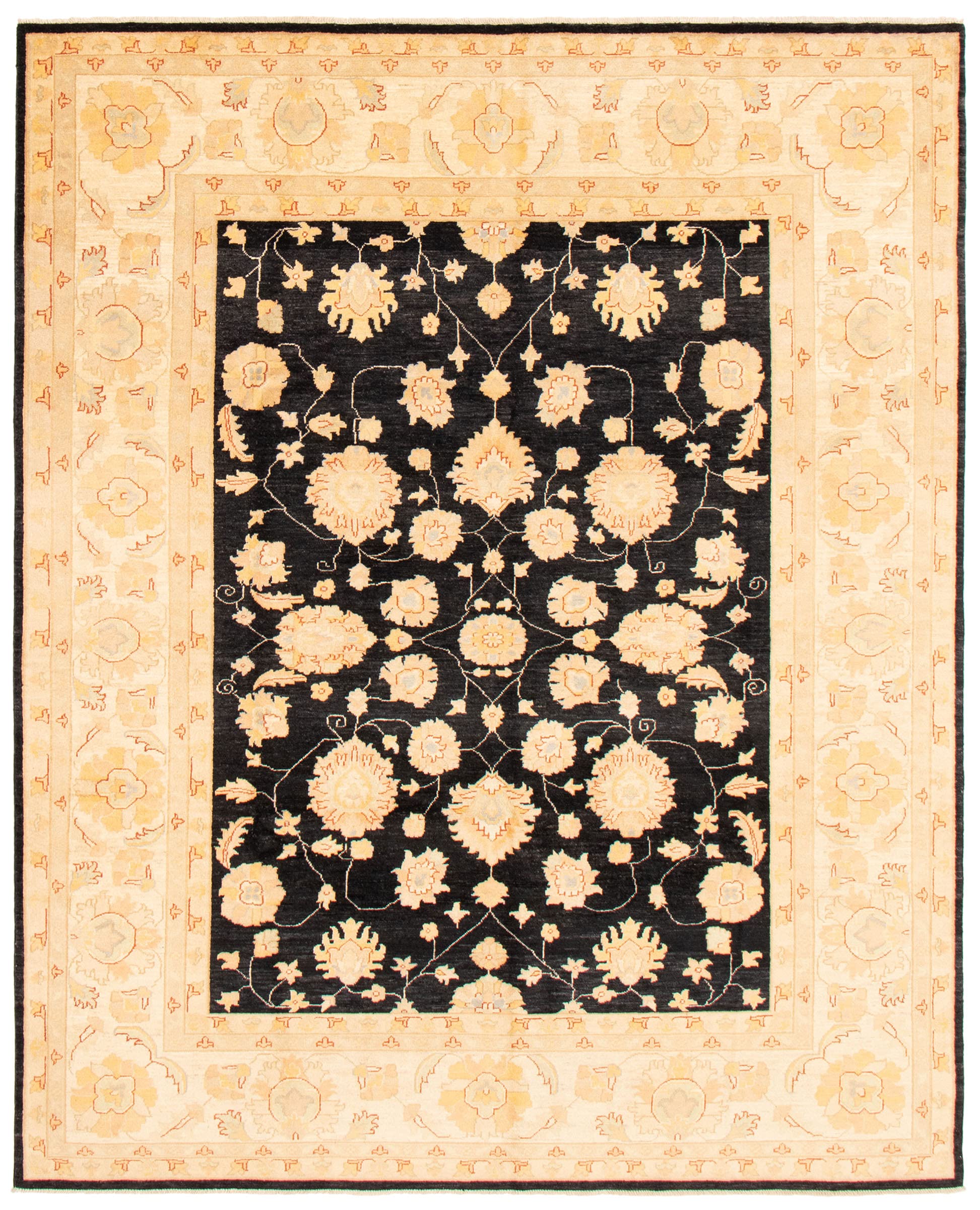 Hand-Knotted Wool Area Rug 7'10