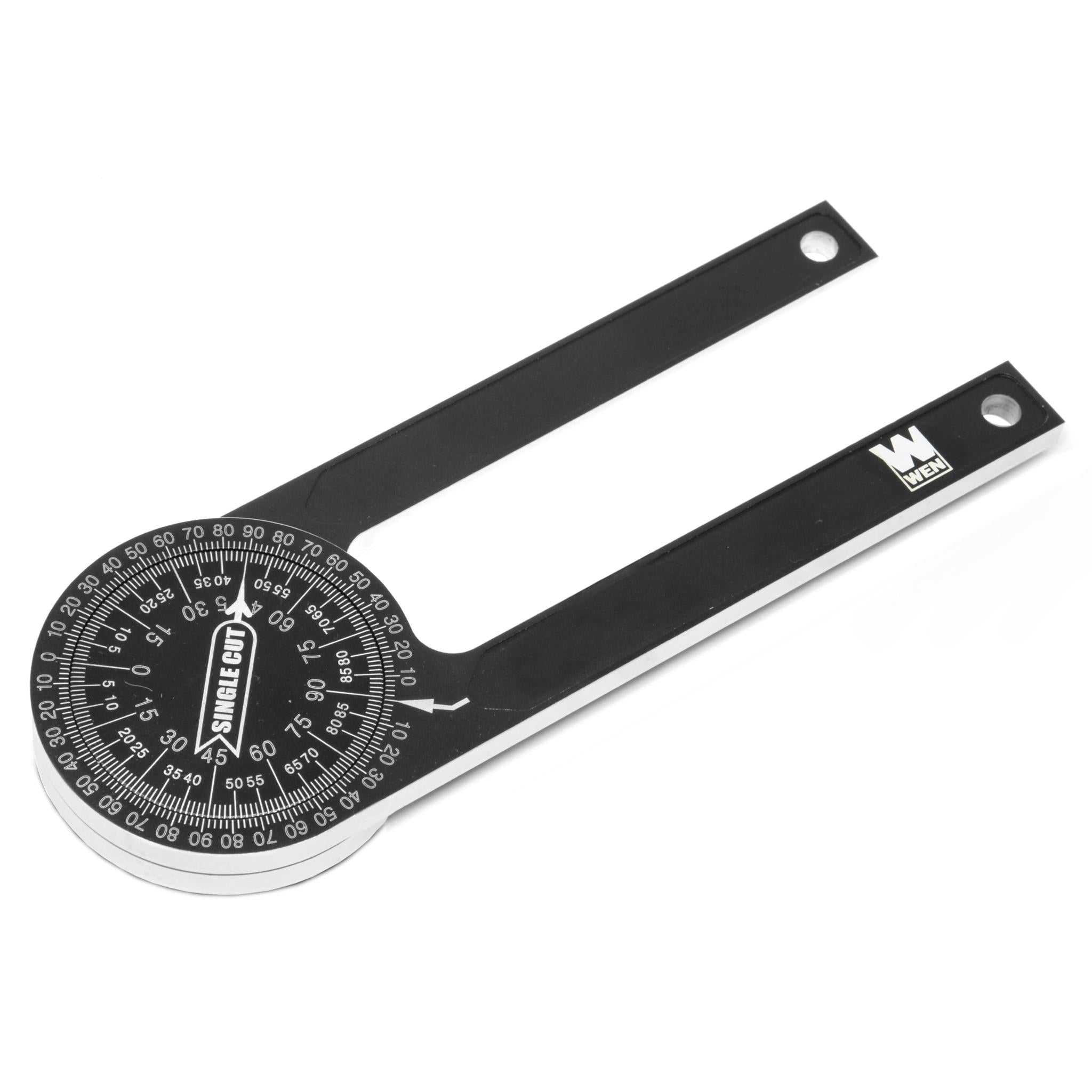 WEN ME175P 7.25 Inch Aluminum Alloy Miter Saw Protractor with Laser Engraved Scales - Precision Angle Measuring Tool for Woodworking, Carpentry & DIY Projects