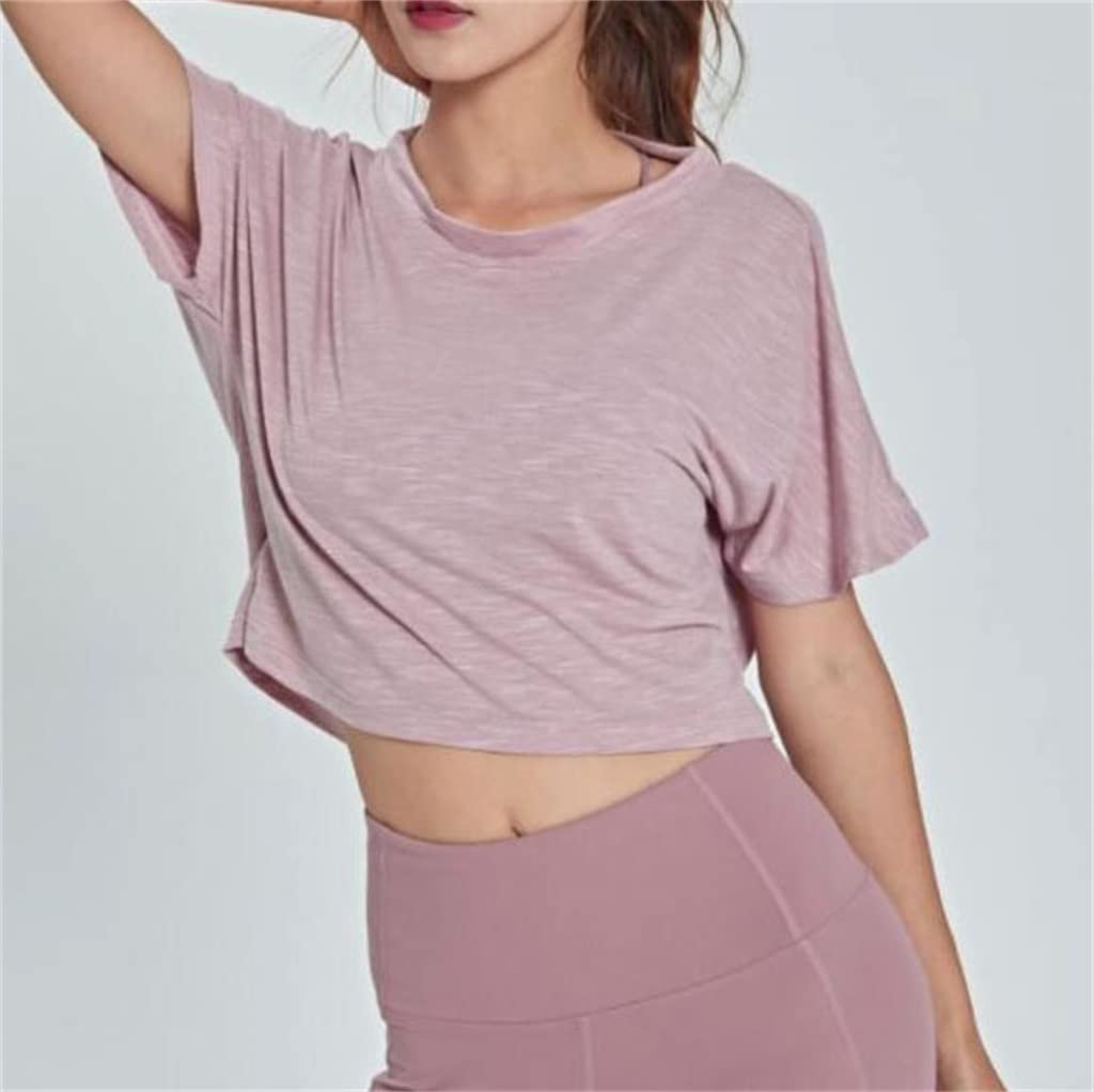 WPYYI Women's Backless Yoga Top - Quick-Dry Loose Fit Fitness T-Shirt for Yoga, Gym & Casual Wear | Sexy Workout Tank for Women