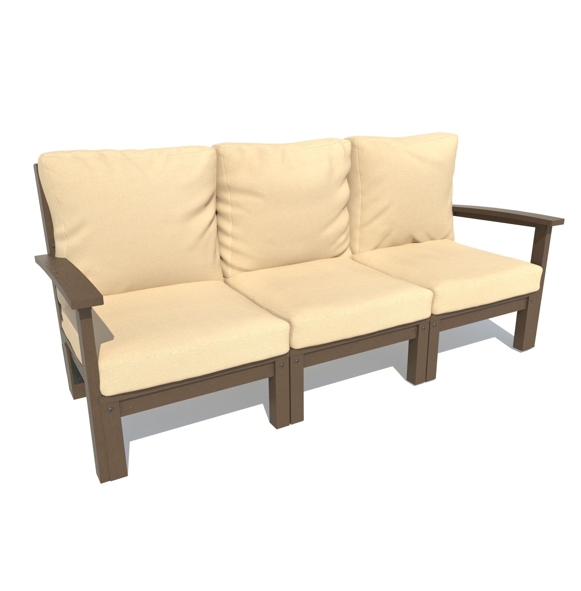 Custom Deep Seating Sofa - Premium Outdoor/Indoor Sectional Couch with Weather-Resistant Cushions - Perfect for Patio, Garden, Poolside & Living Room Relaxation