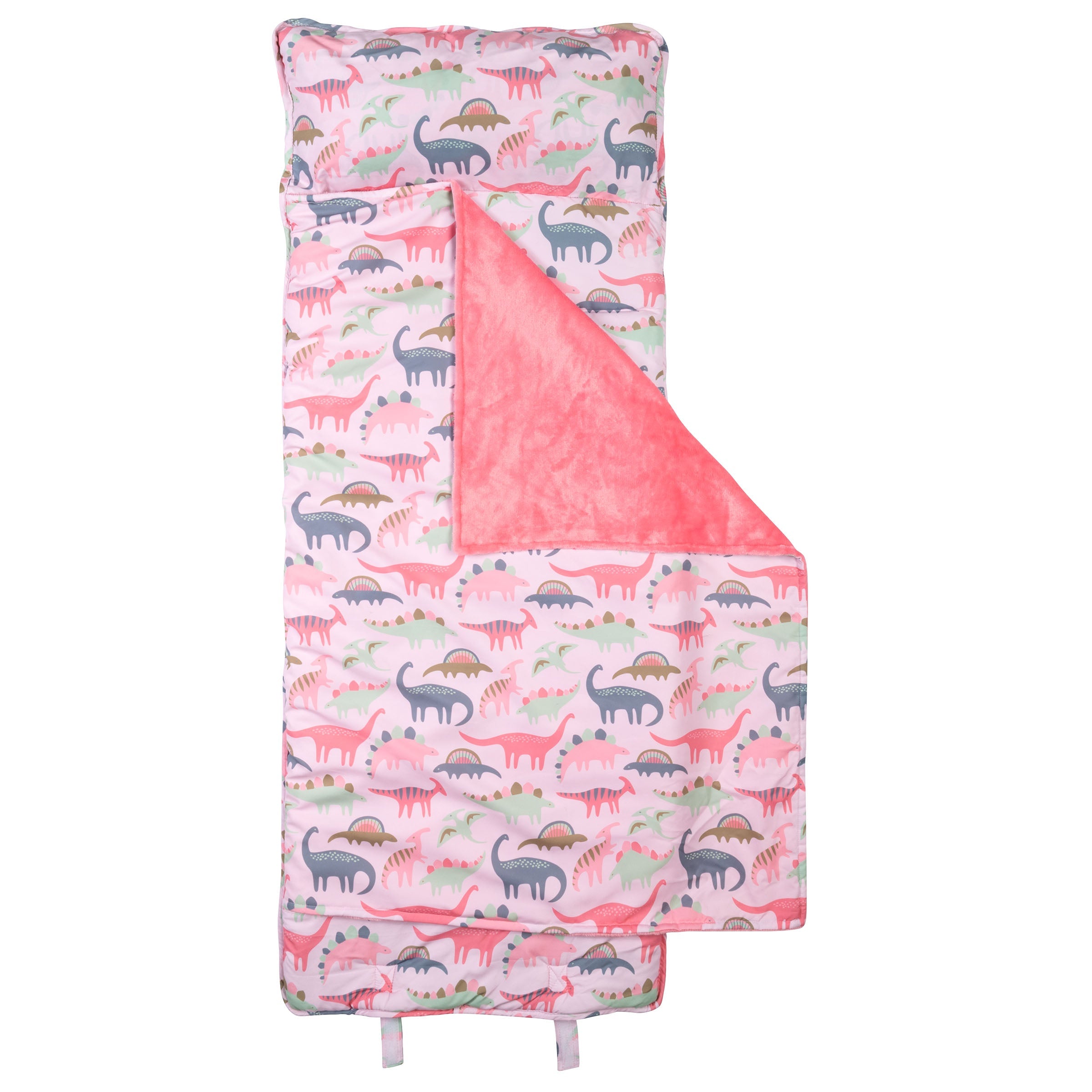 **Pink Dinosaur Print Nursing Mat - Soft Waterproof Baby Play Mat for Tummy Time, Crawling & Nursery Decor**    *(Use Cases: Perfect for baby playtime, tummy time, crawling practice, and stylish nursery decoration.)*