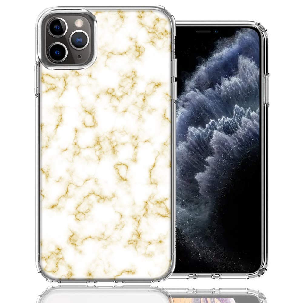 Shockproof Gold Marble Phone Case for Apple iPhone 12 Pro/12 - Double Layer Protective Cover with Slim Fit Design | Perfect for Everyday Use, Travel & Outdoor Activities
