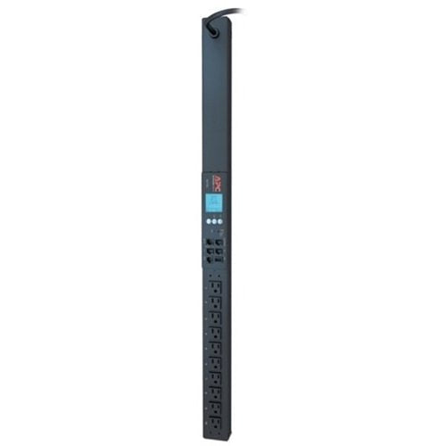 APC AP8831 Metered ZeroU Rack PDU - 15A, 100-120V, (10) 5-15R Outlets - Ideal for Data Center Server Racks & Network Equipment Power Distribution
