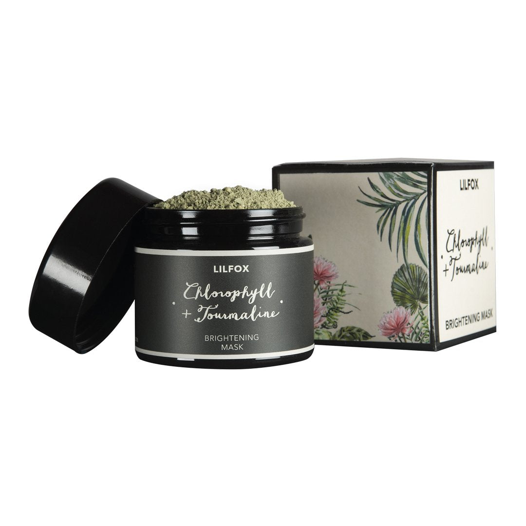 Chlorophyll & Tourmaline Brightening Face Mask for Glowing Skin - Detoxifying & Rejuvenating Treatment for Acne, Dark Spots & Dullness | Perfect for Spa Nights & Self-Care Routines