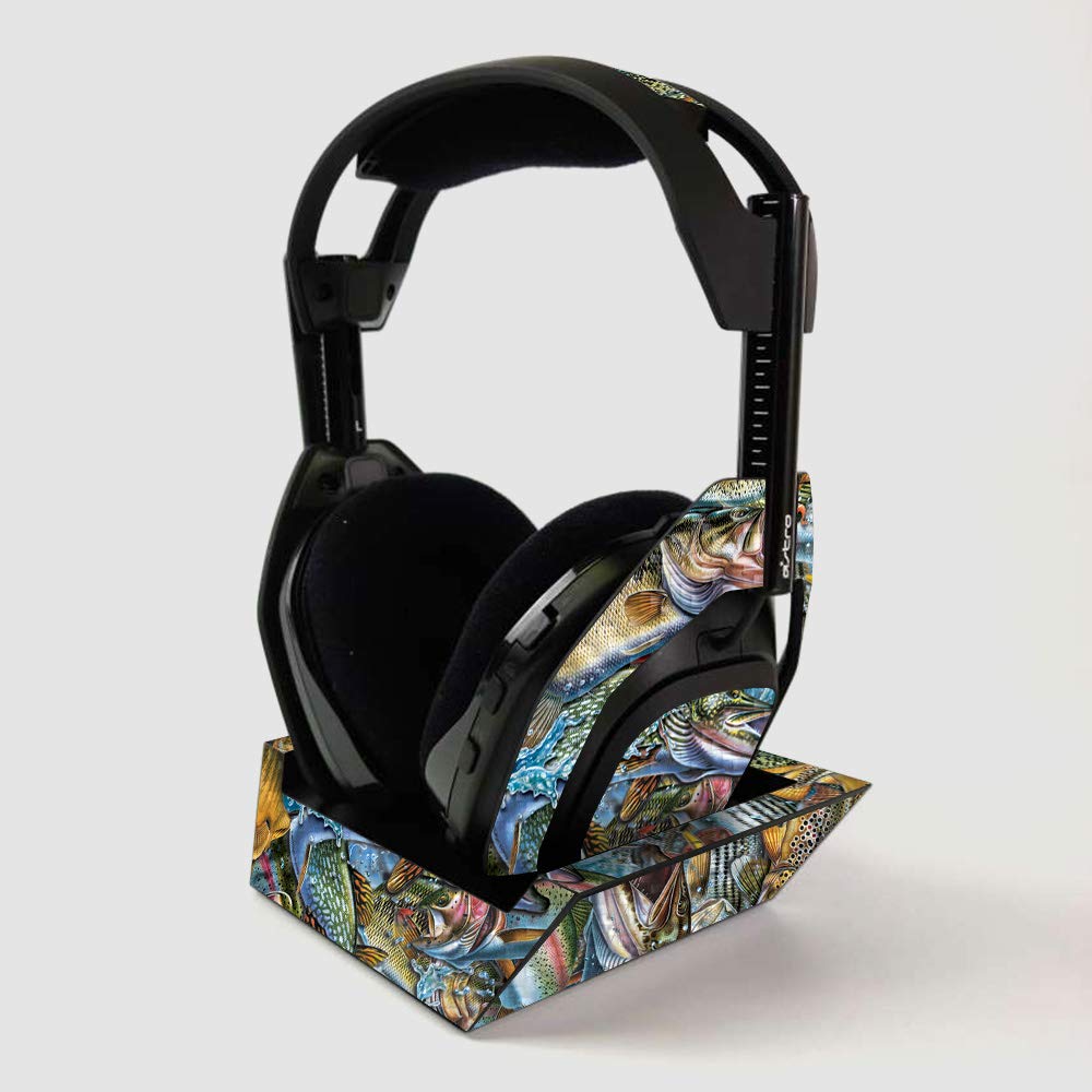 ASTRO Gaming A50 Wireless Headphone Carbon Fiber Skin with Base Station Cover - Durable Protective Vinyl Wrap for Gaming Headsets | Easy Application | Made in USA | Perfect for Esports & Home Gaming Setup