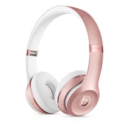 Beats Solo 3 Wireless On-Ear Headphones with Apple W1 Chip - Rose Gold (The Beats Icon Collection) | Premium Bluetooth Headset for Gym, Travel & Music Lovers