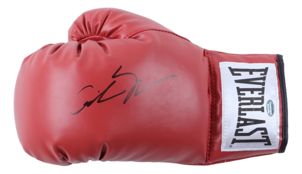 Antonio Tarver Autographed Everlast Red Left-Handed Boxing Gloves - Authentic Signed Collectible for Boxing Fans, Training, and Memorabilia Display