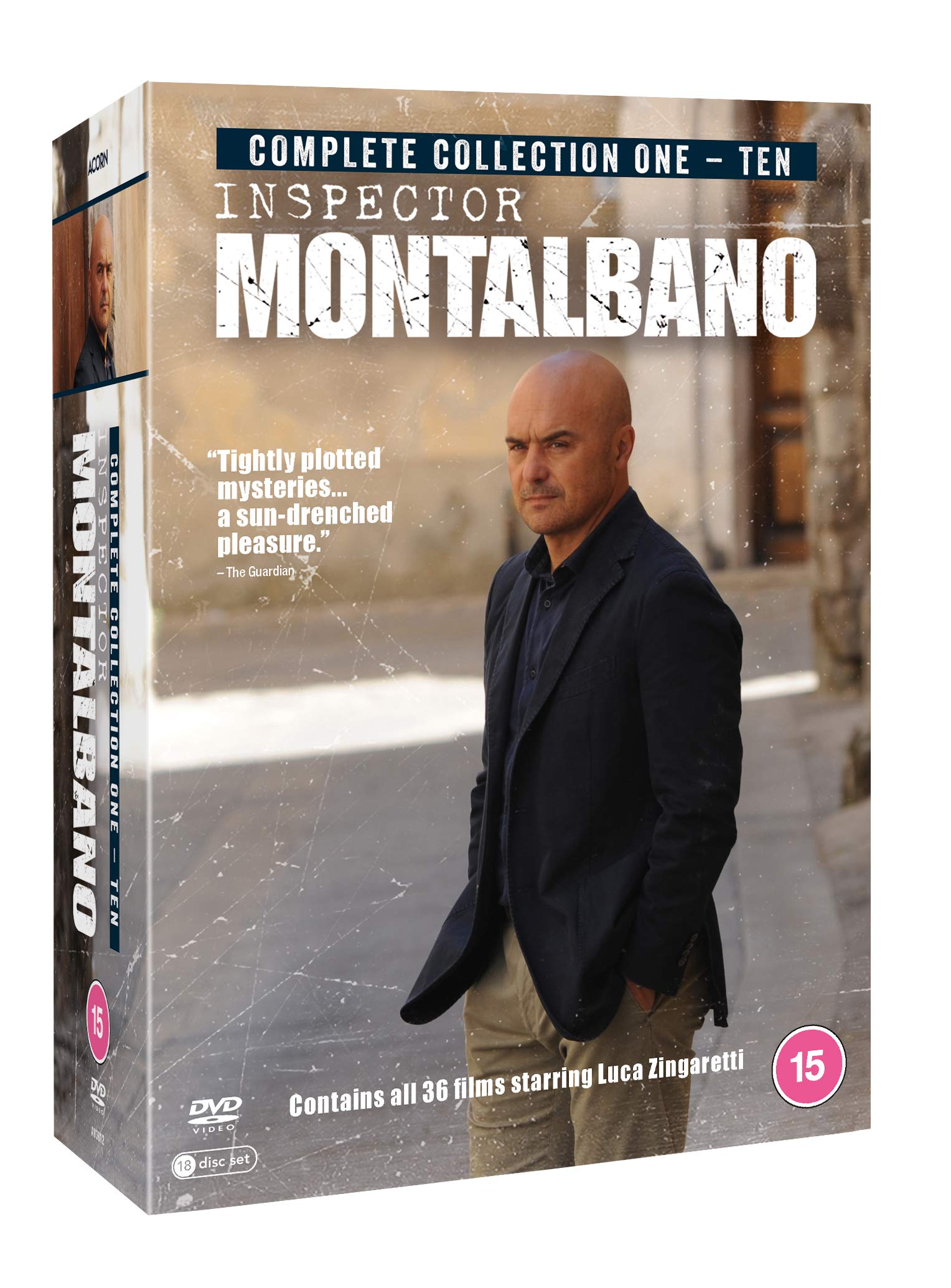 Inspector Montalbano Complete Seasons 1-10 DVD Box Set - Italian Crime Drama Series for Home Entertainment & TV Binge-Watching