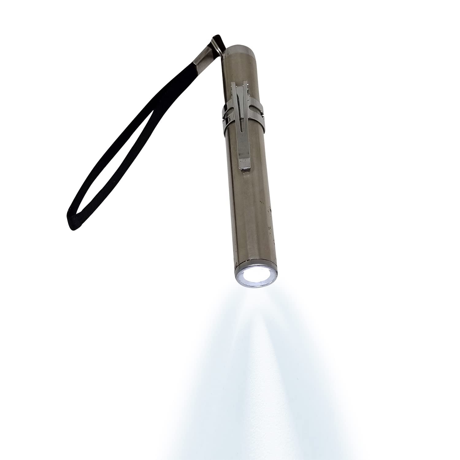 Jaybally Mini LED Flashlight - USB Rechargeable Pocket Torch, Stainless Steel High-Lumen Flashlight for Outdoor Adventures, Camping, Hiking, Hunting, Fishing & Emergency Use | Compact & Bright Light for Night Activities