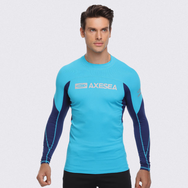 UPF 50+ Long Sleeve Rash Guard for Men & Women - Sun Protection Swim Shirt for Surfing, Swimming, Beach & Outdoor Activities