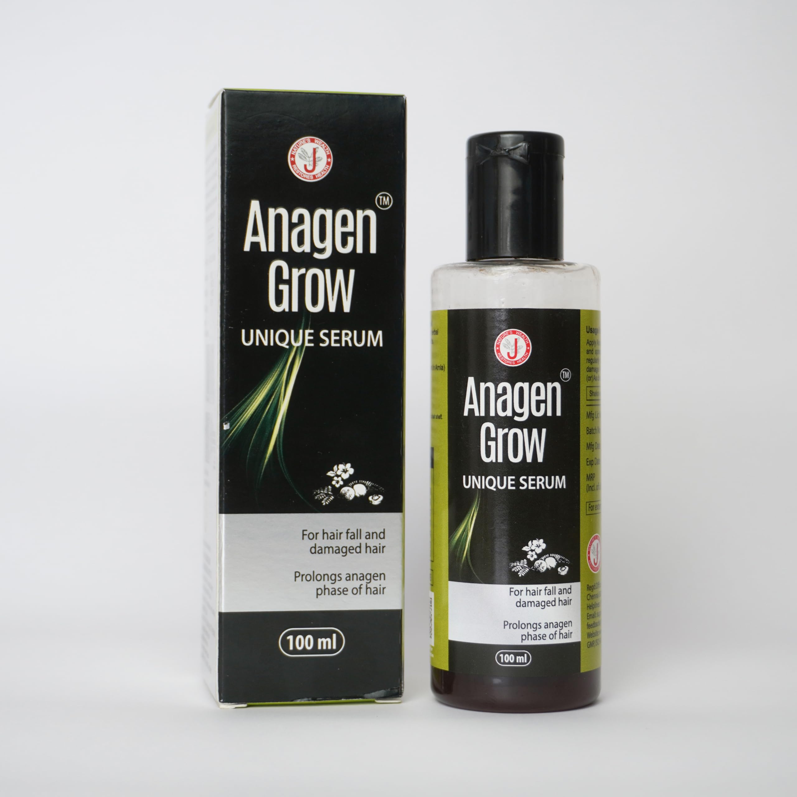 Caredura Anagen Hair Growth Serum - 100ml for Thicker, Stronger Hair | Natural Hair Regrowth Treatment for Men & Women | Use for Daily Scalp Nourishment & Hair Loss Prevention