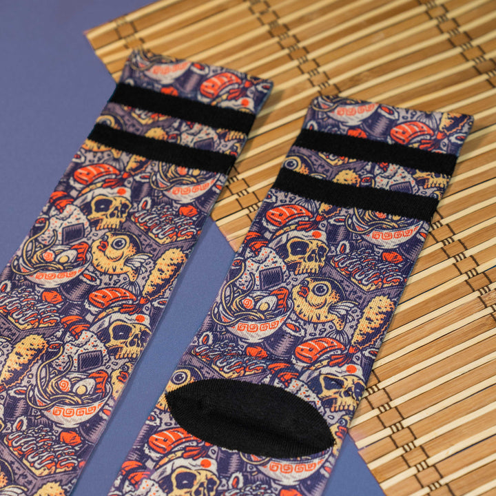 American Socks Signature Oishii Mid High Crew Socks - Comfortable Cotton Blend for Men & Women - Perfect for Casual Wear, Sports & Everyday Use