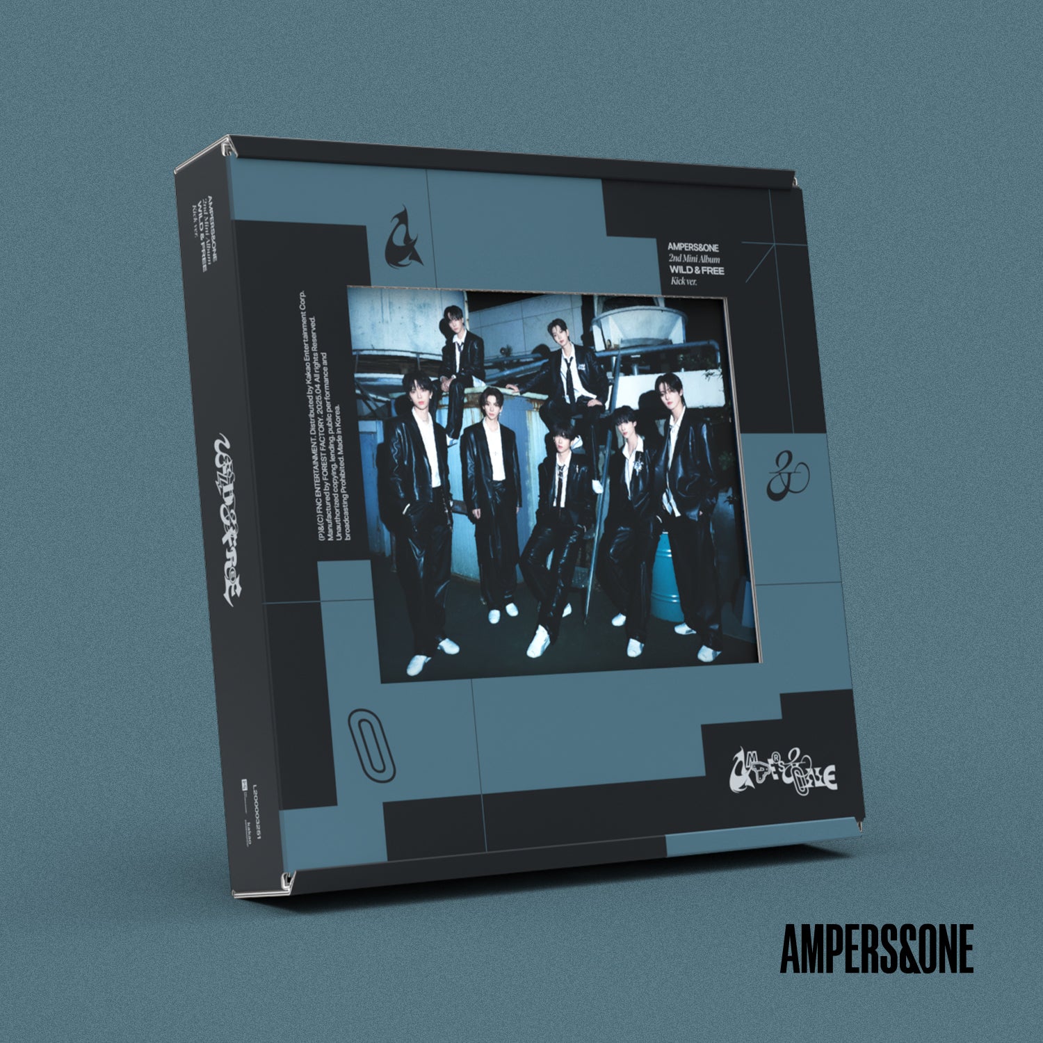 AMPERS&ONE 2nd Mini Album 'WILD&FREE' (KICK) - Kpop Merchandise for Fans | Perfect for Kpop Collections & Gift Giving