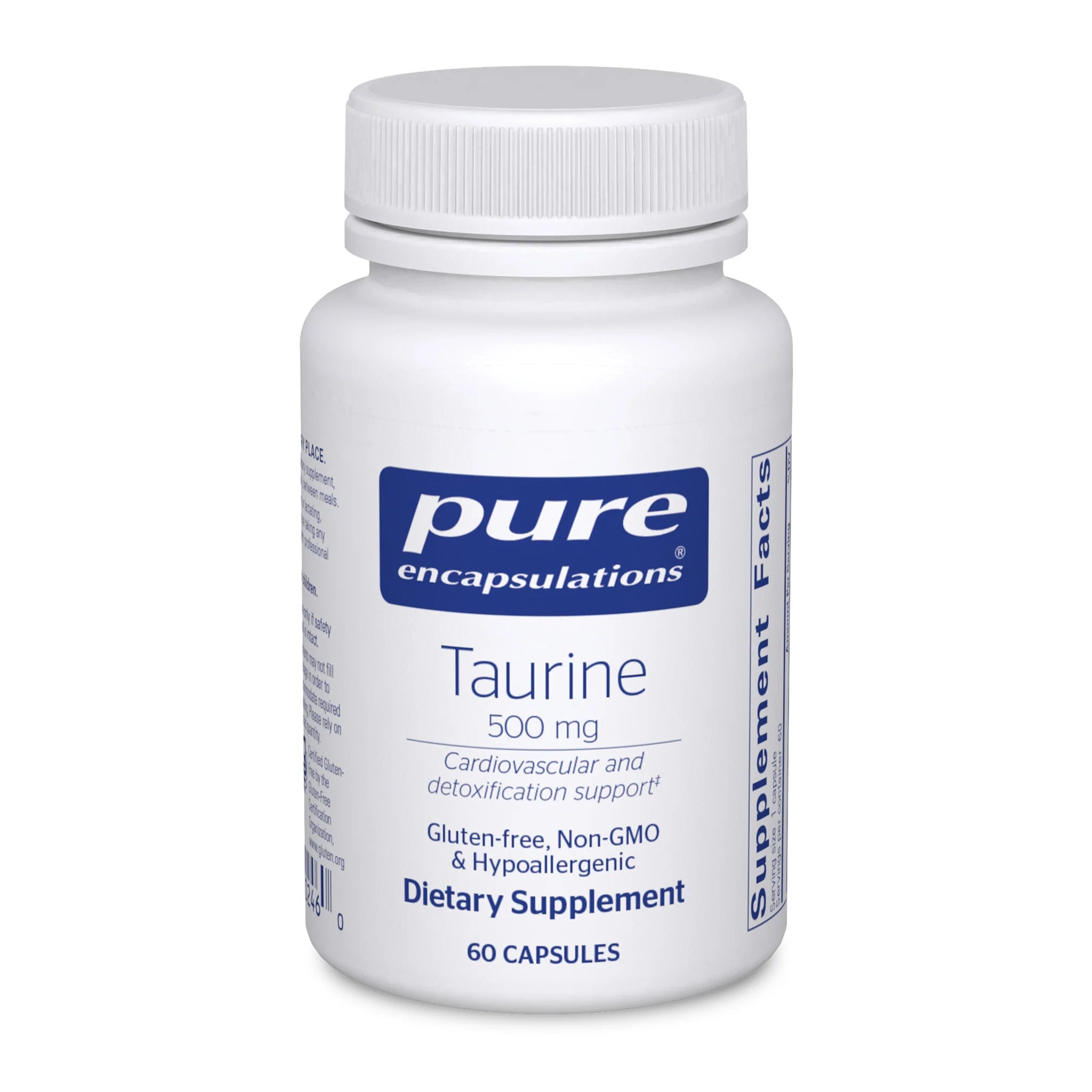 Pure Taurine 500mg 60 Vegetarian Capsules | Energy & Focus Supplement for Athletes & Fitness Enthusiasts | Pre-Workout & Post-Workout Recovery Support