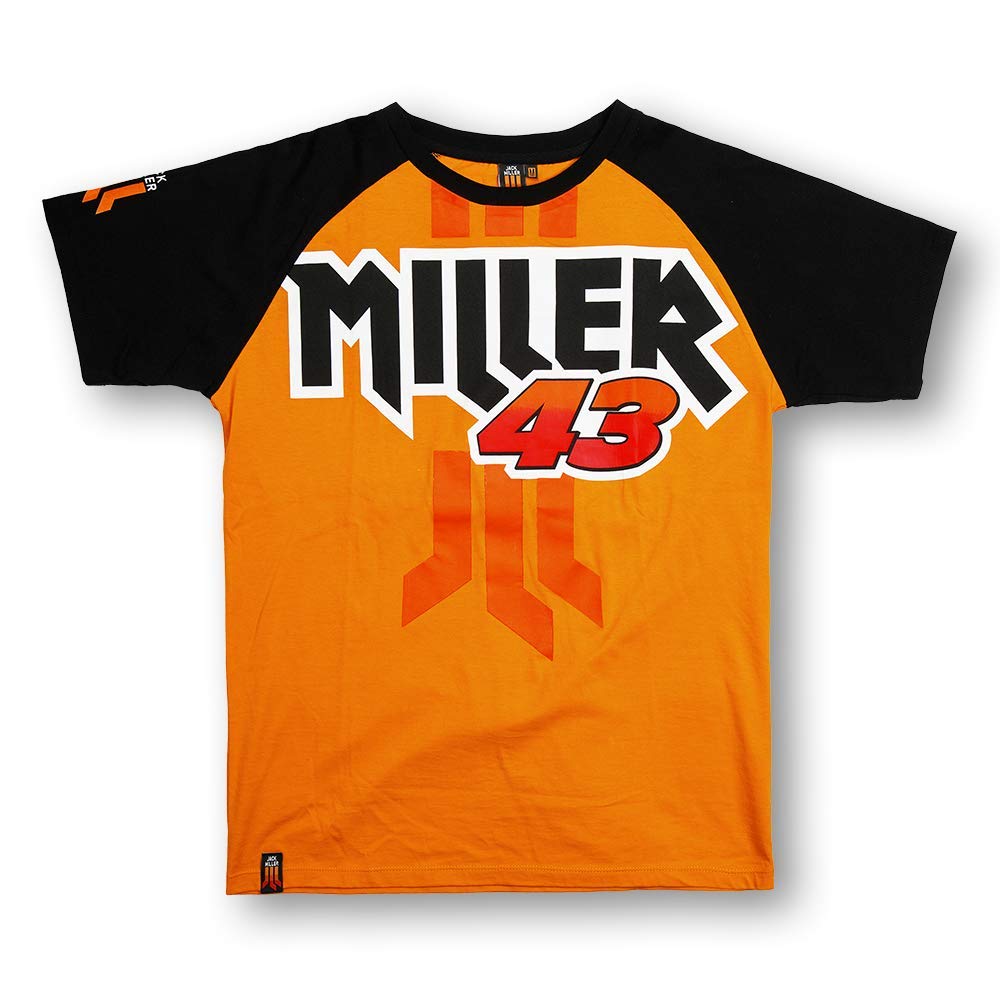 VR 46 Apparel Men's Jack Miller Graphic T-Shirt - Official MotoGP Racing Fan Merchandise for Casual Wear & Motorcycle Enthusiasts