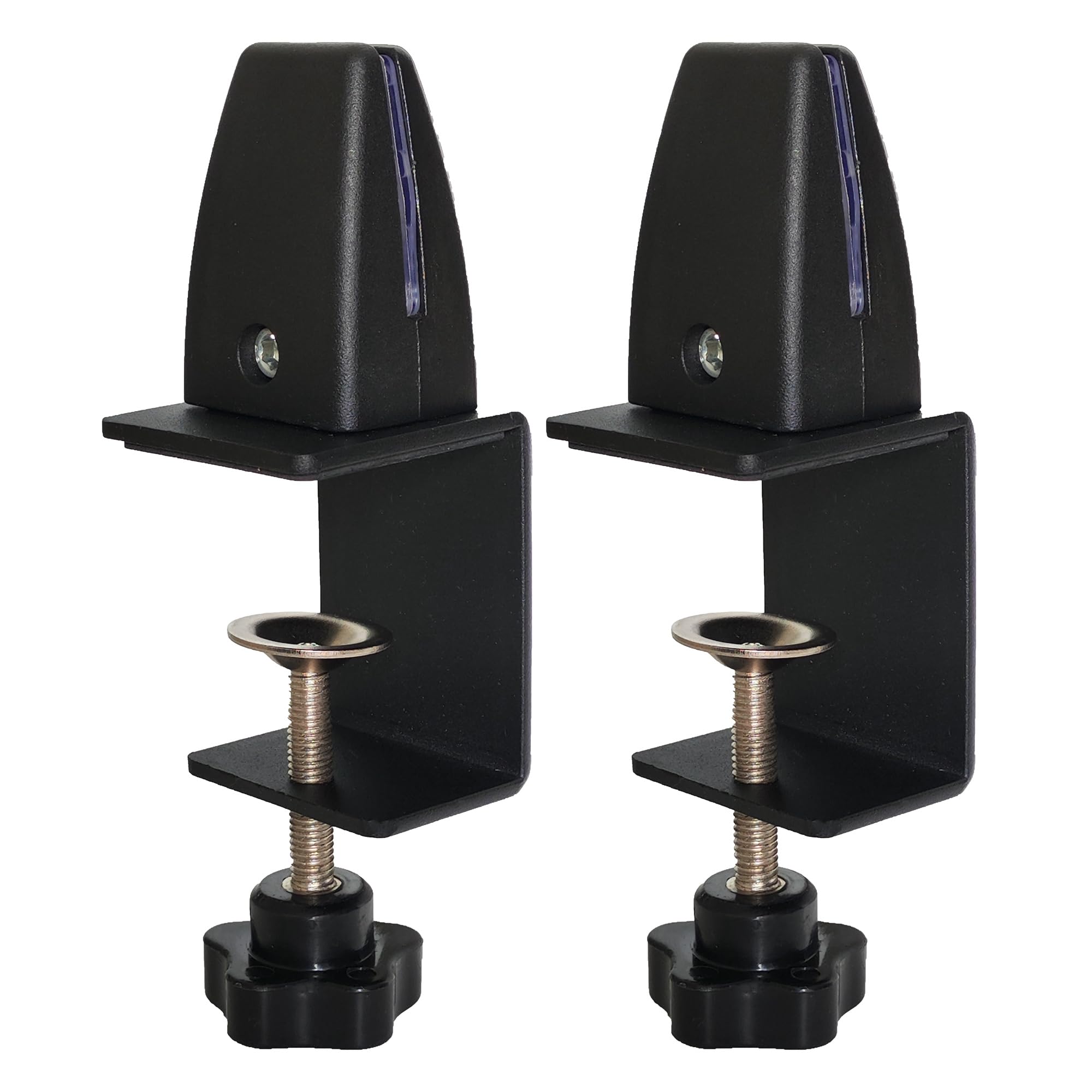 Adjustable Desk Clamp for Acrylic Privacy Panels - Black Sneeze Guard Support Clamp for Office, Restaurant & Home Workspace Protection