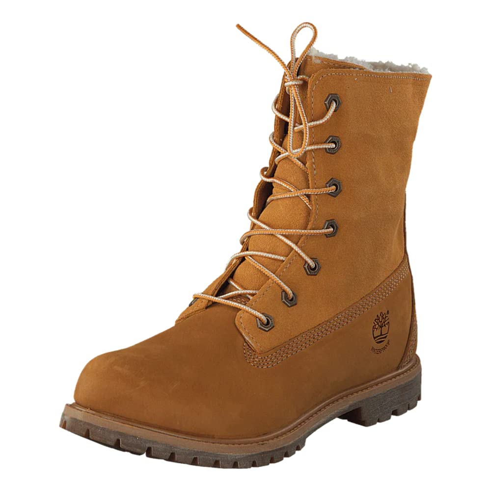 Timberland Women's Teddy Fleece Fold Down Waterproof Winter Boots - Warm & Cozy Snow Boots for Hiking, Walking & Outdoor Activities