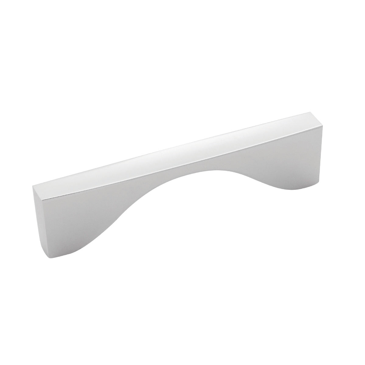 3-3/4 Inch (96mm) Center to Center Chrome Channel Pull - Cabinet & Drawer Handle for Kitchen, Bathroom, and Furniture - Durable & Stylish Hardware Upgrade