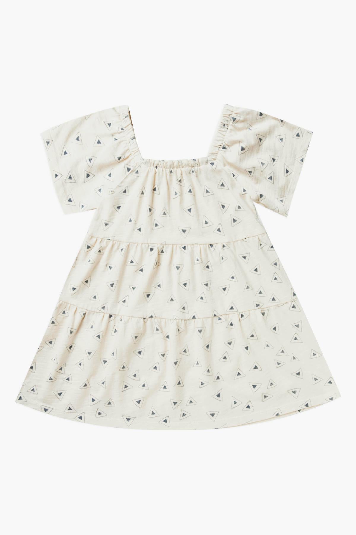 Rylee and Cru Agnes Geo Print Dress for Girls - Stylish and Comfortable Kids' Outfit for Playdates, Parties, and Everyday Wear
