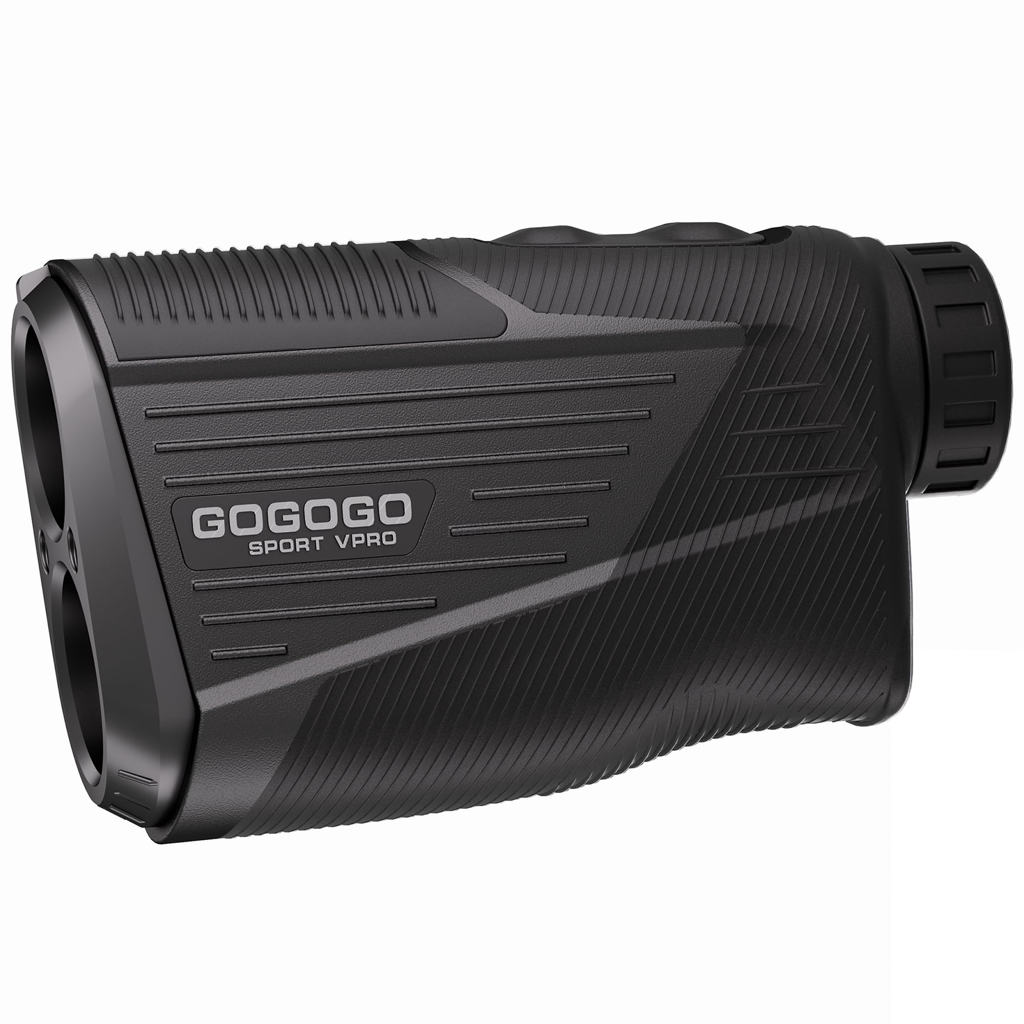 Gogogo Sport Vpro ZeroIn Rechargeable Golf Rangefinder with Slope - 2500 Yards Laser Distance Measurer & 500-Yard Flag-Lock for Disc Golf - Magnetic Mount for Golf Carts (Perfect for Tournament Play & Practice Rounds)