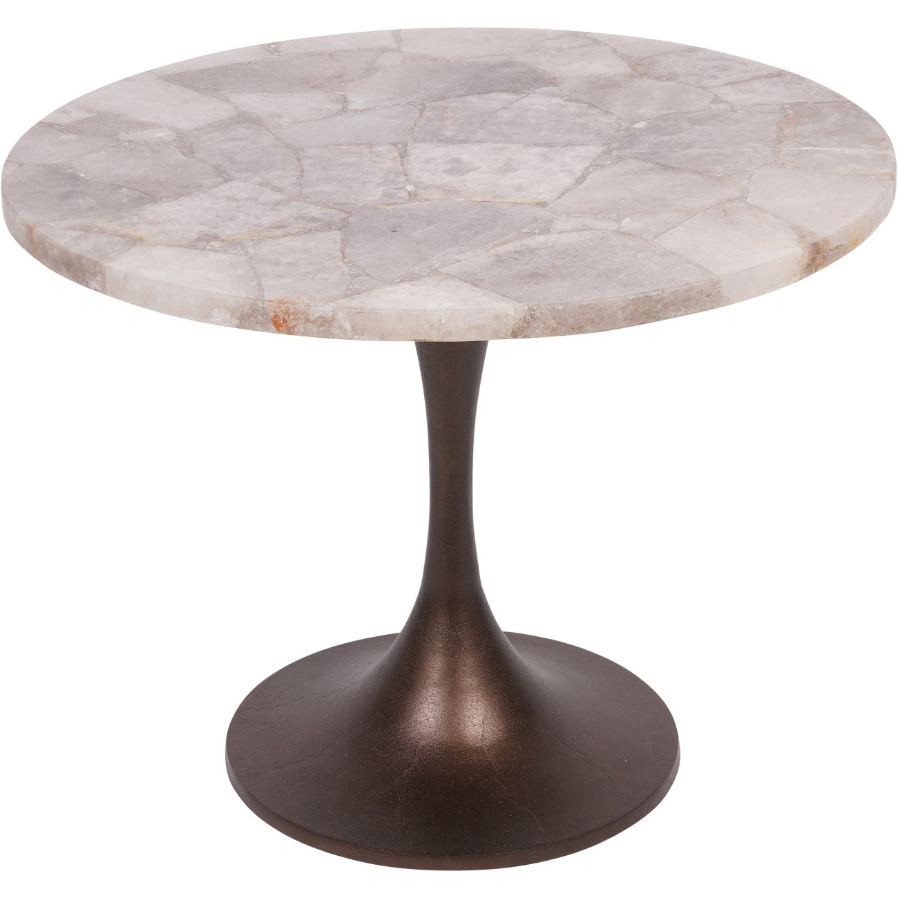 Bosworth Smokey Quartz Side Table - 16.5