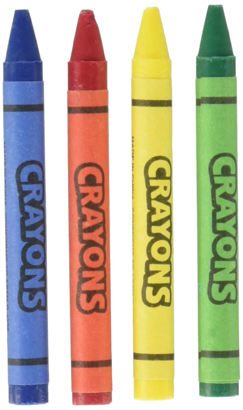 Rhode Island Novelty 4-Piece Crayon Set - Vibrant Colors for Kids Art Projects, School Supplies & Creative Drawing