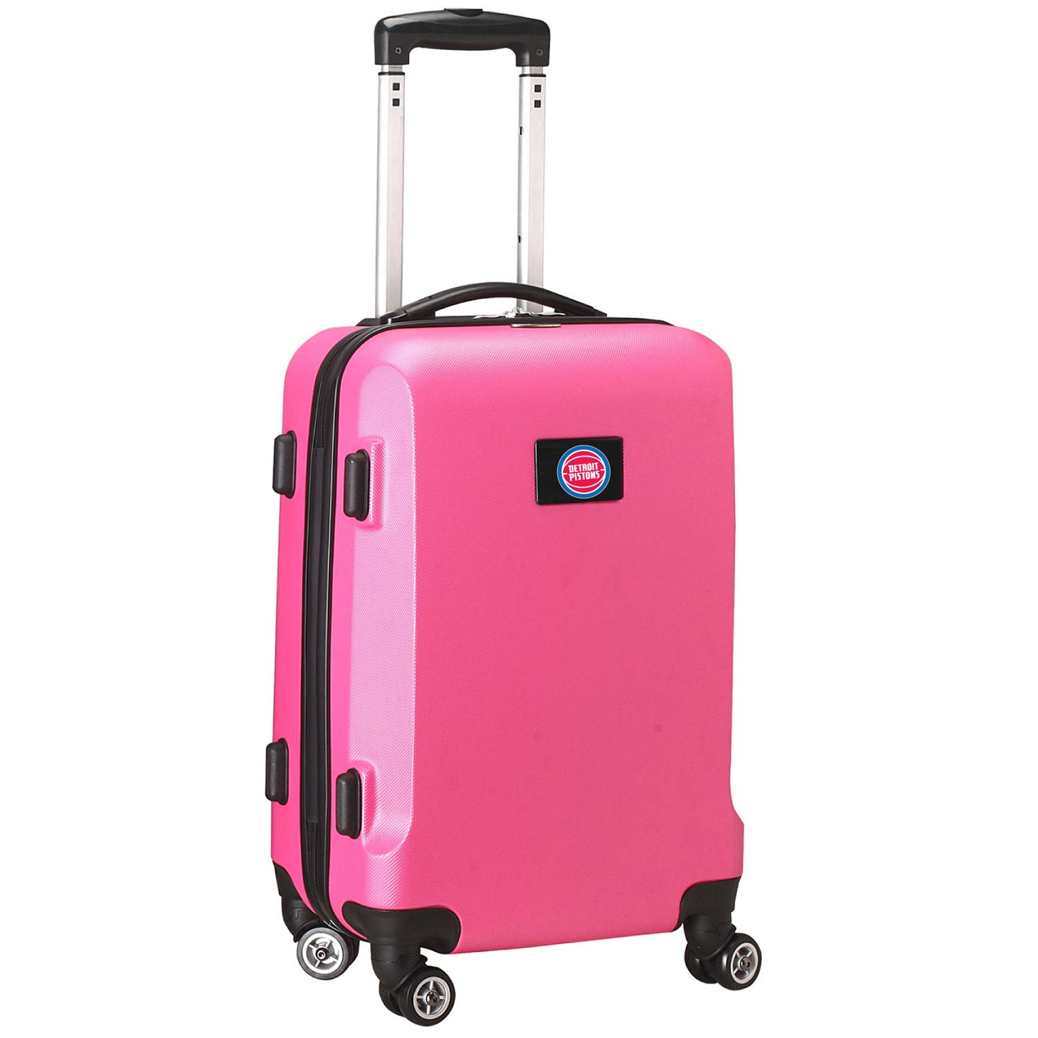 Detroit Pistons NBA Hard Shell Spinner Carry-On Luggage - Pink, 20 Inch Hardside Suitcase for Travel, Airplane & Business Trips