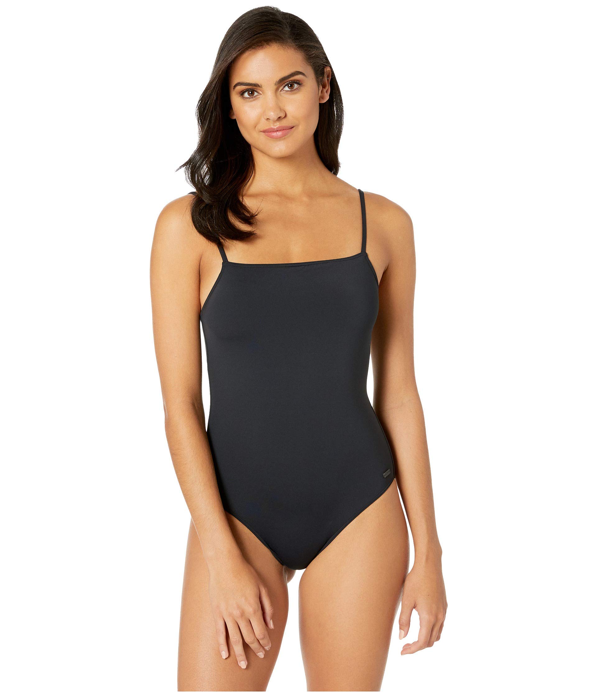 Roxy Women's Solid Color One Piece Swimsuit - Classic Beach Swimwear for Surfing, Pool & Vacation | Comfortable Bathing Suit for Summer Swim