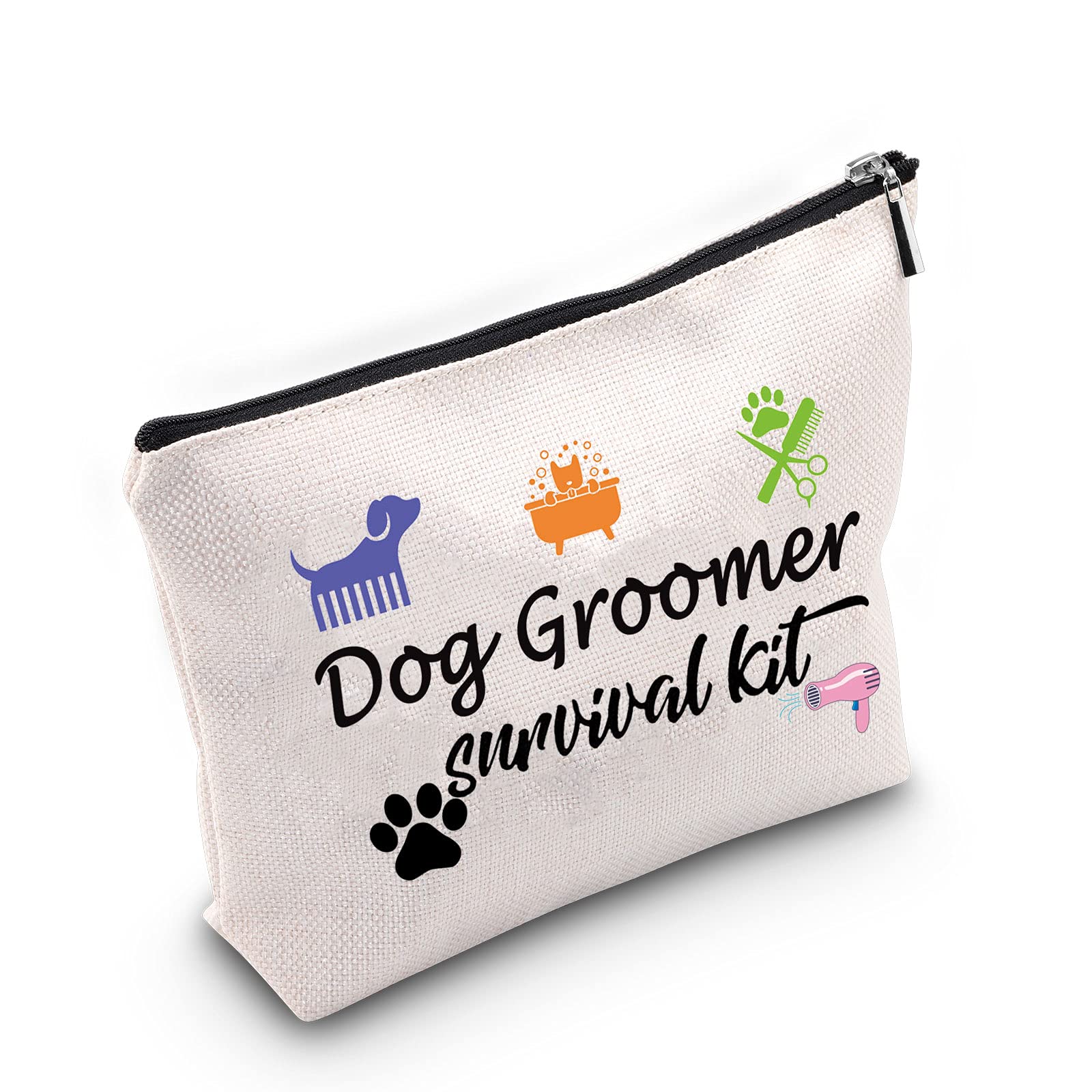TSOTMO Professional Dog Grooming Kit - Pet Groomer Survival Kit with Cosmetic Makeup Bag, Perfect Gift for Dog Hair Stylists | Ideal for Mobile Pet Groomers & Home Dog Care