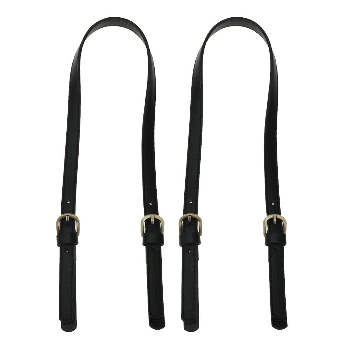 Premium Adjustable PU Leather Purse Handles (2-Pack) - 65cm to 71cm Black Replacement Shoulder Straps for Crossbody Bags | Durable & Stylish Purse Accessories for Women's Handbags, Totes & Shoulder Bags