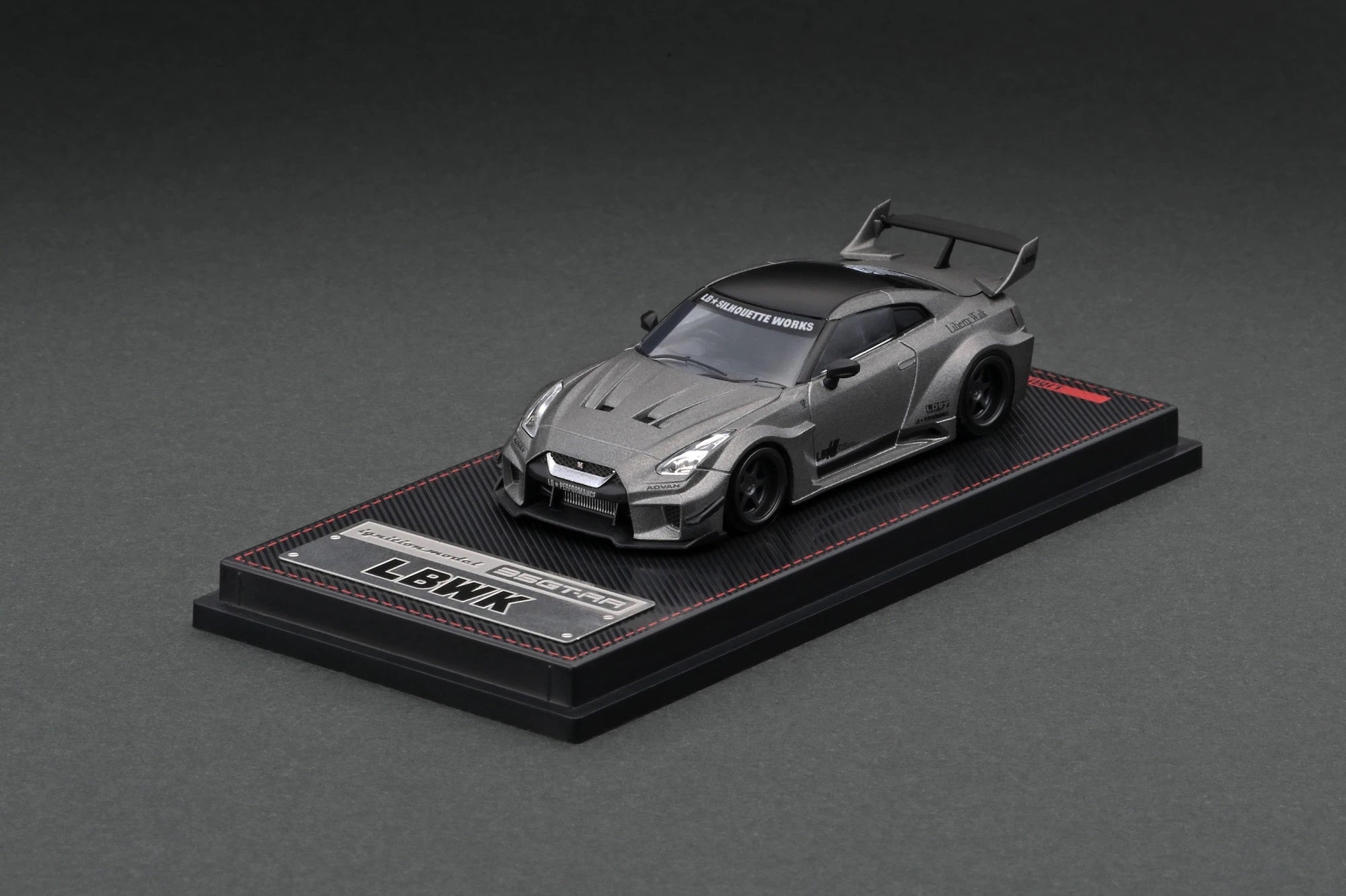 1:64 Scale Nissan Skyline GT-R R35 LBWK Diecast Model Car - Titanium Gray - Collectible Toy for Car Enthusiasts & Display - Perfect for Home Office Decor, Gift Giving, and Model Car Collections