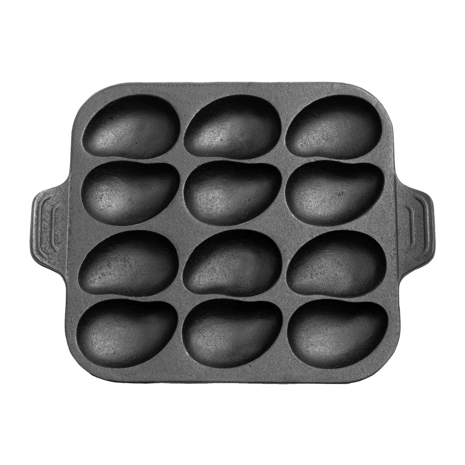BBQGUYS Signature Cast Iron Oyster Pan - Premium Grill Oyster Roaster for Outdoor Cooking, Camping & Backyard BBQs - Heavy Duty Rust-Resistant Griddle for Seafood, Vegetables & More