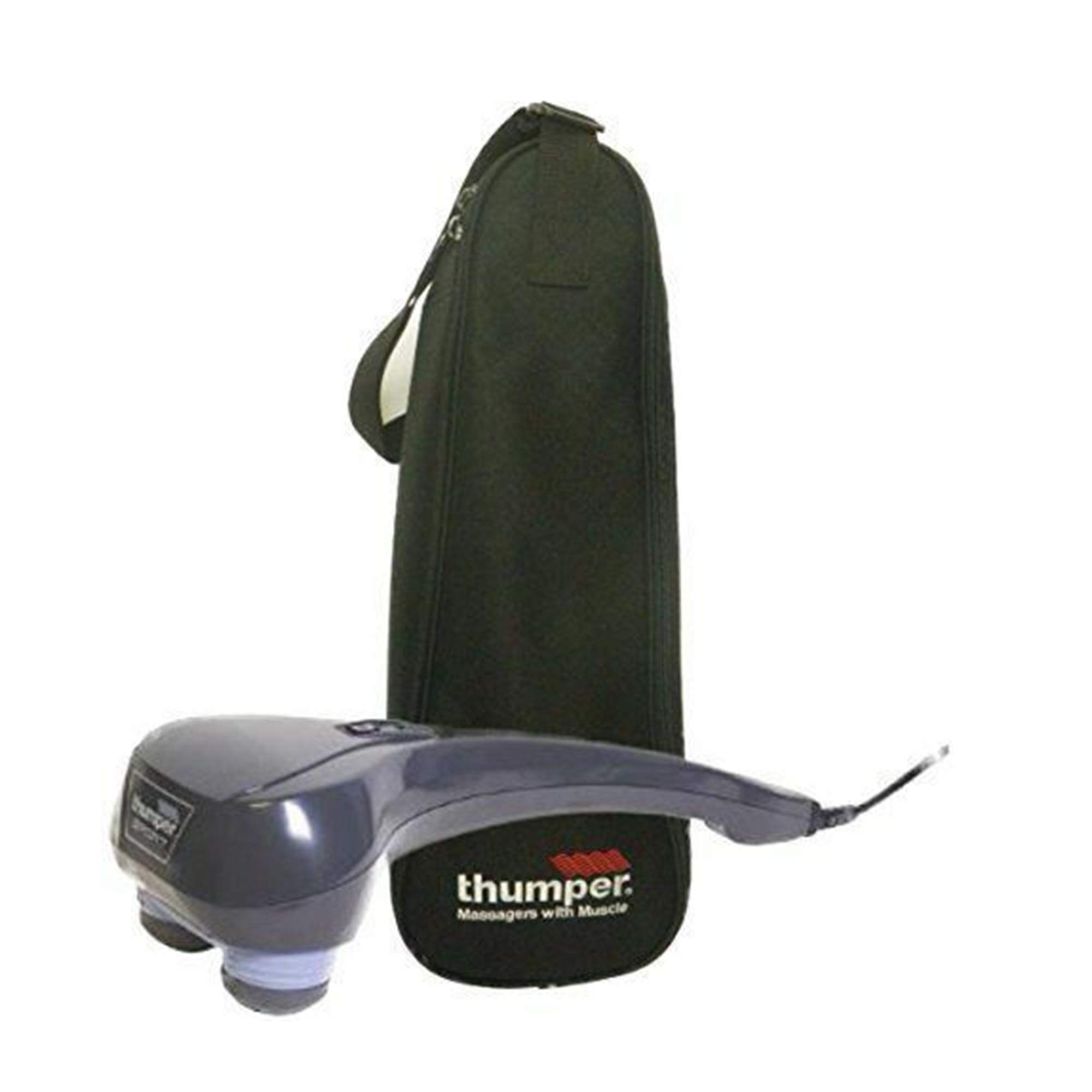 Thumper Sport Handheld Percussive Massager - Deep Tissue Back & Muscle Massager with Carrying Case - Portable Massage Gun for Athletes, Gym Recovery & Home Relaxation