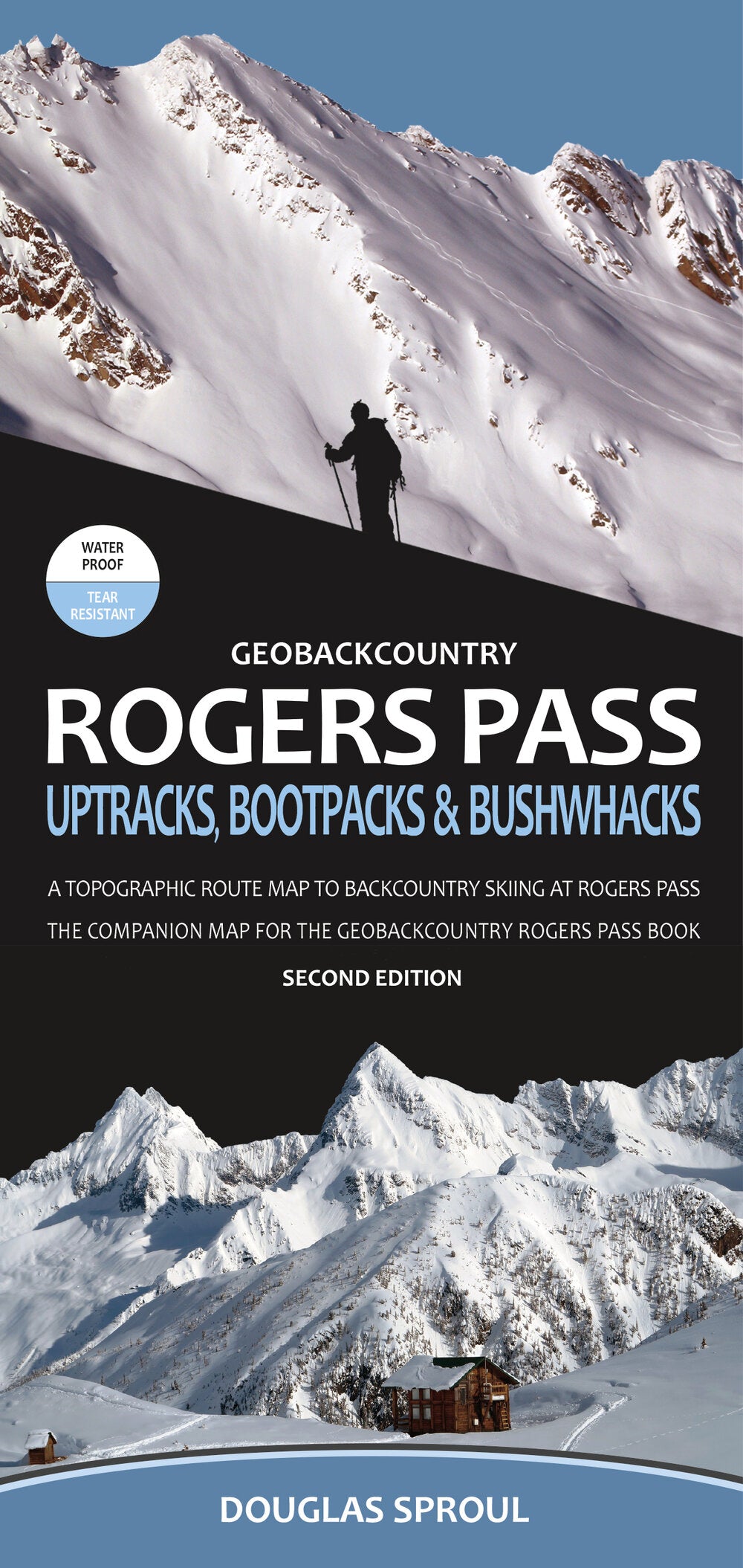 Rogers Pass Backcountry Ski Map - Detailed Topographic Guide for Ski Touring & Snowboarding in British Columbia, Canada | Perfect for Winter Adventures & Off-Piste Exploration