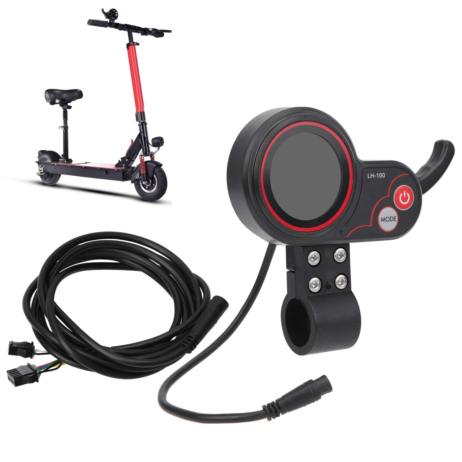 01 Plastic Scooter Display Panel - Durable Thumb Throttle with LCD Screen for Electric Skateboards & Scooters - Perfect for Commuting, Urban Travel and Outdoor Adventures