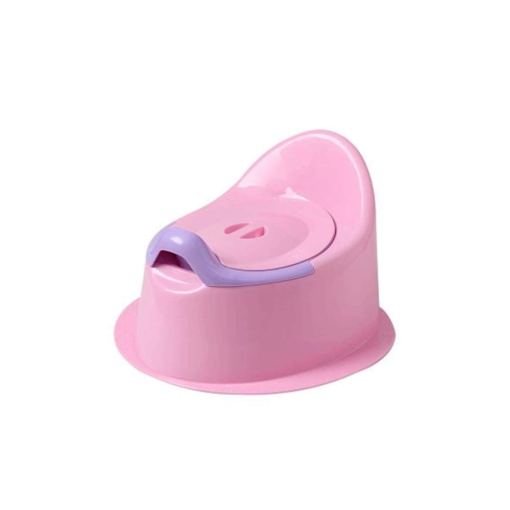 XLEVE Kids Potty Training Seat for Boys & Girls - Non-Slip Toddler Toilet Seat with Splash Guard, Fits Round & Oval Toilets - Includes Free Storage Hook (Pink) - Perfect for Bathroom Safety & Early Childhood Potty Training