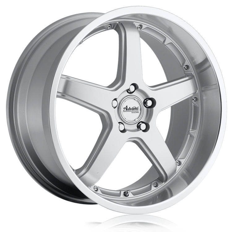 Advanti Traktion Silver Wheel 18x9.5 +35 Offset 5x114.3 Bolt Pattern 73.1mm Hub - Perfect for Performance Cars & Street Racing
